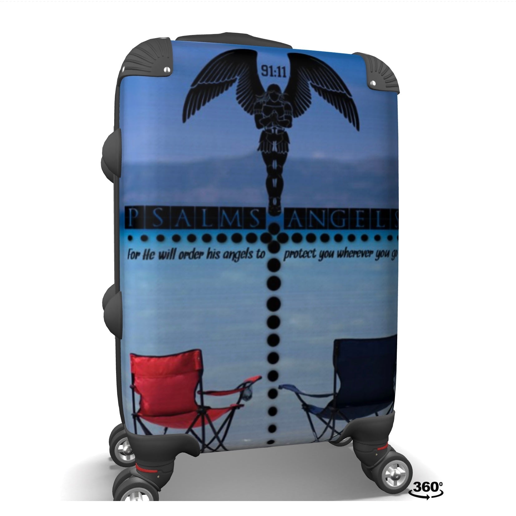 Psalms Angels Cabin Approved Suitcase Contra