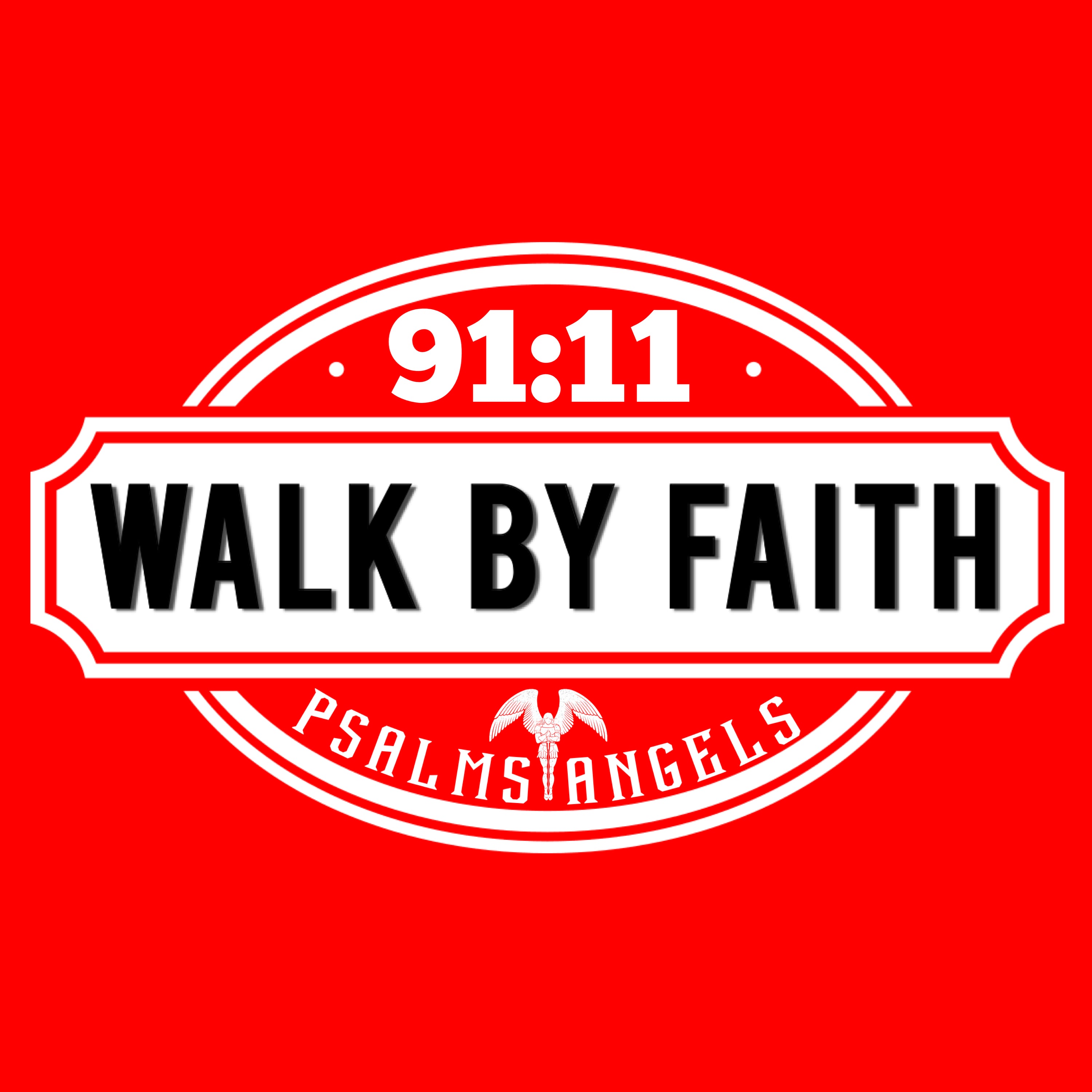 Psalms Angels Vegan Friendly Walk With Faith Wide-Leg Joggers Psalms 91.11