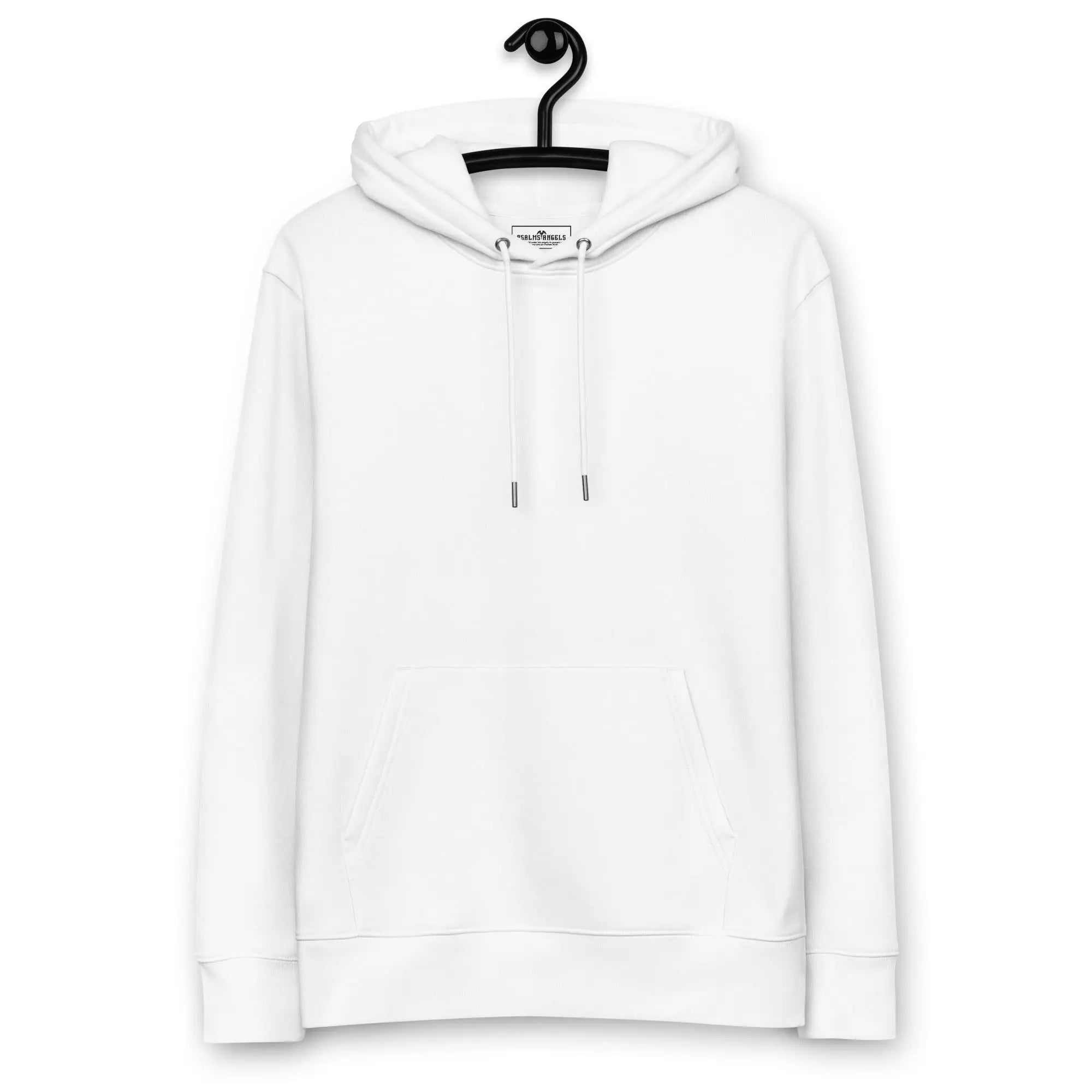 Unisex Premium Heavyweight 100% Organic Cotton Rear Printed Hoodie - White Psalms 91.11