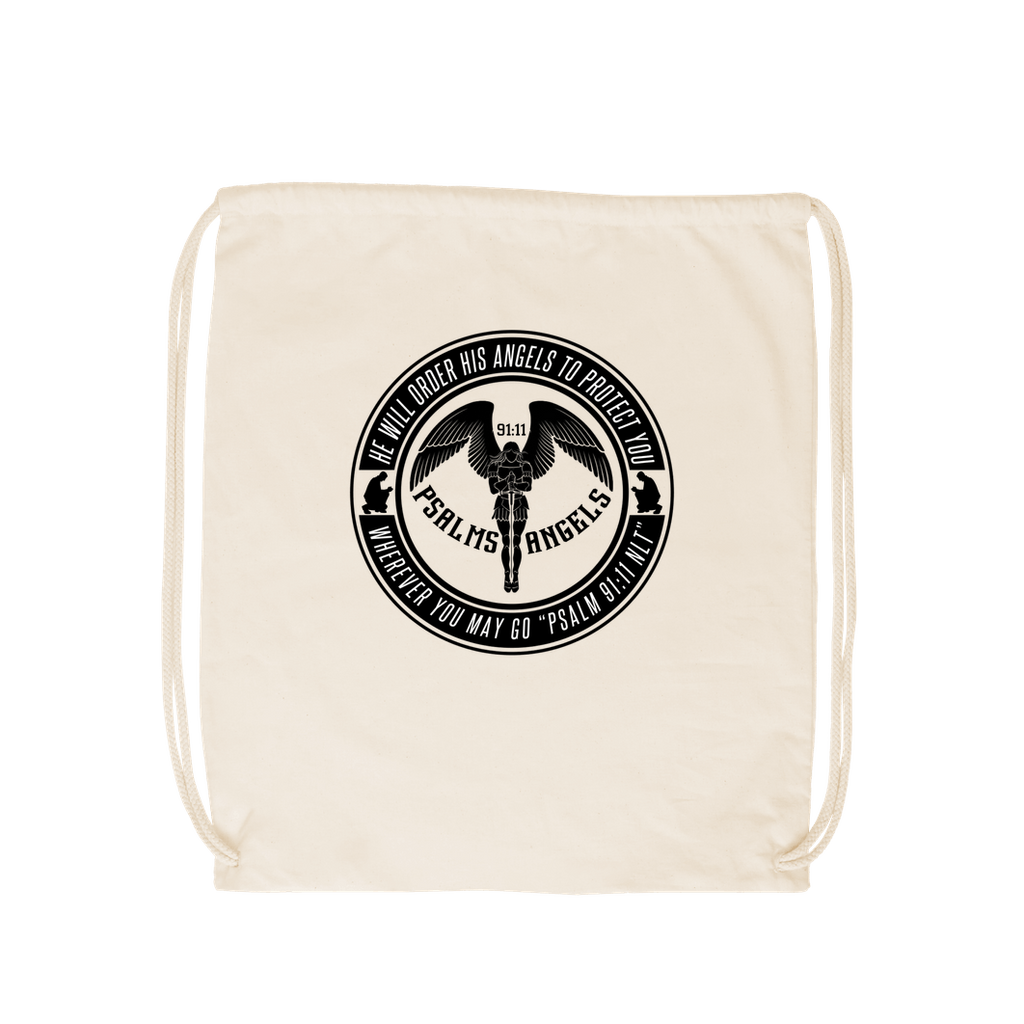 Natural Psalms Angels Organic Cotton Draw String Bag