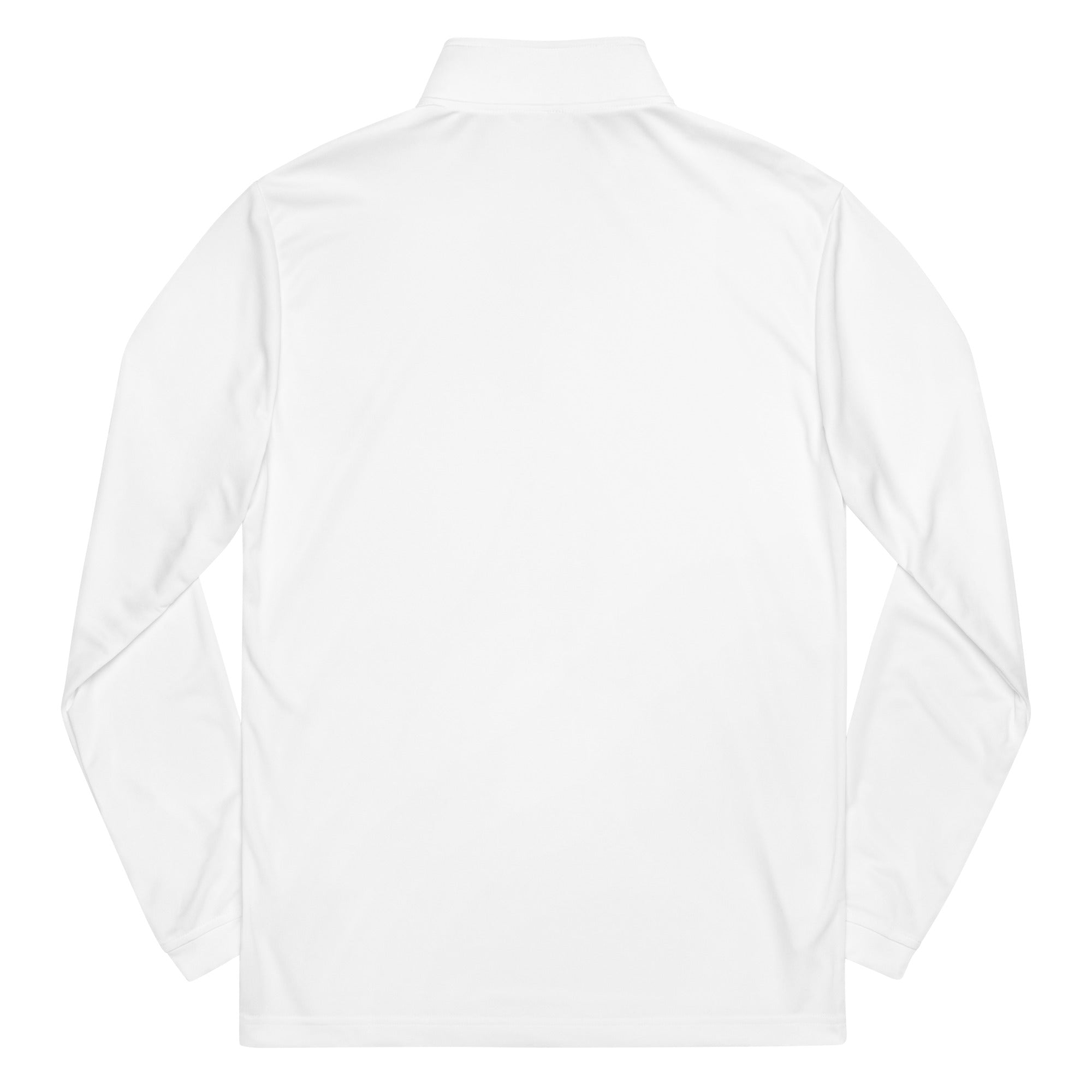 Co-branded Adidas Embroidered & Recycled Polyester Quarter Zip Pullover - White - Psalms-Angels.com