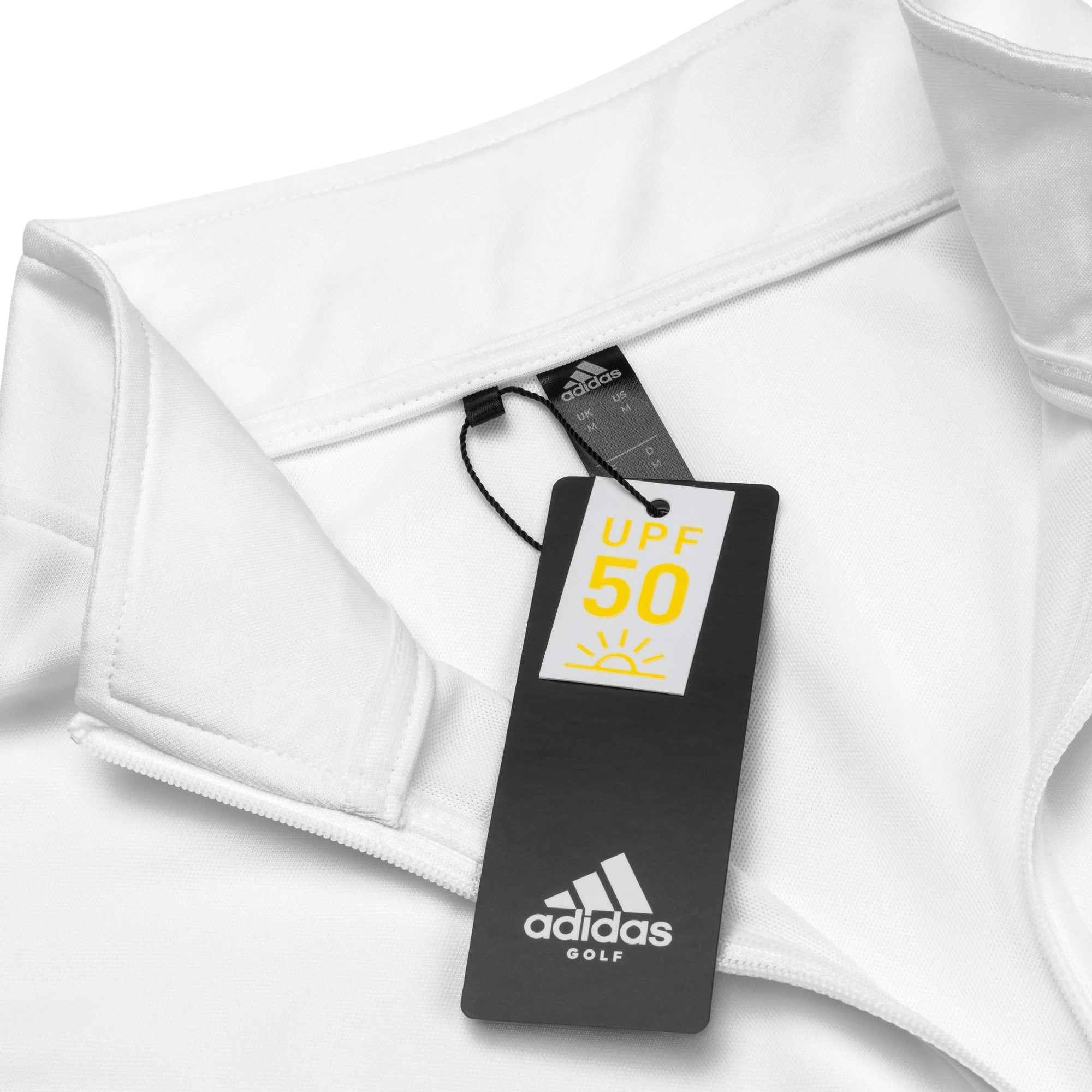Co-branded Adidas Embroidered & Recycled Polyester Quarter Zip Pullover - White - Psalms-Angels.com