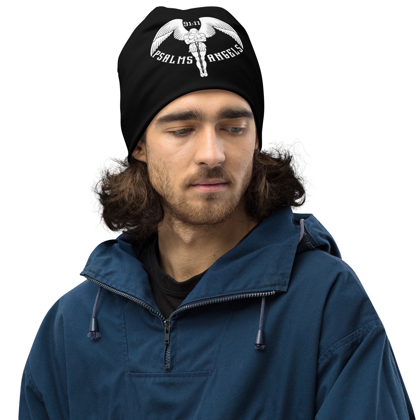 Psalms Angels Beanie Hat - Black