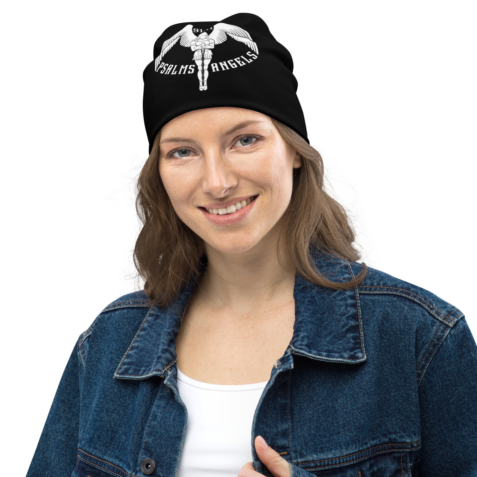 Psalms Angels Beanie Hat - Black Psalms 91.11