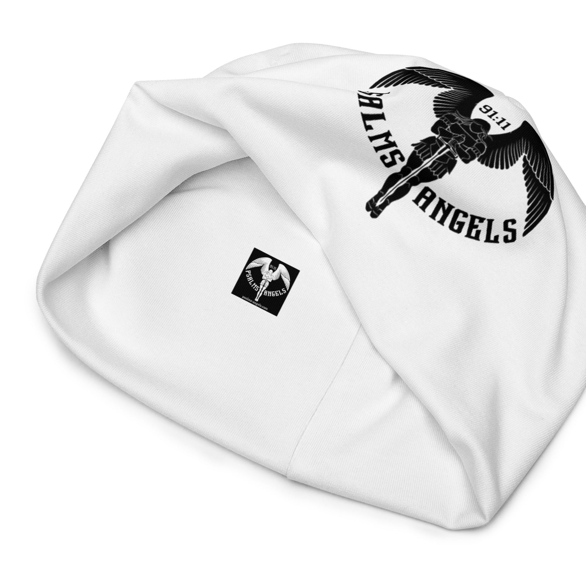 Psalms Angels Beanie Hat - White Psalms 91:11