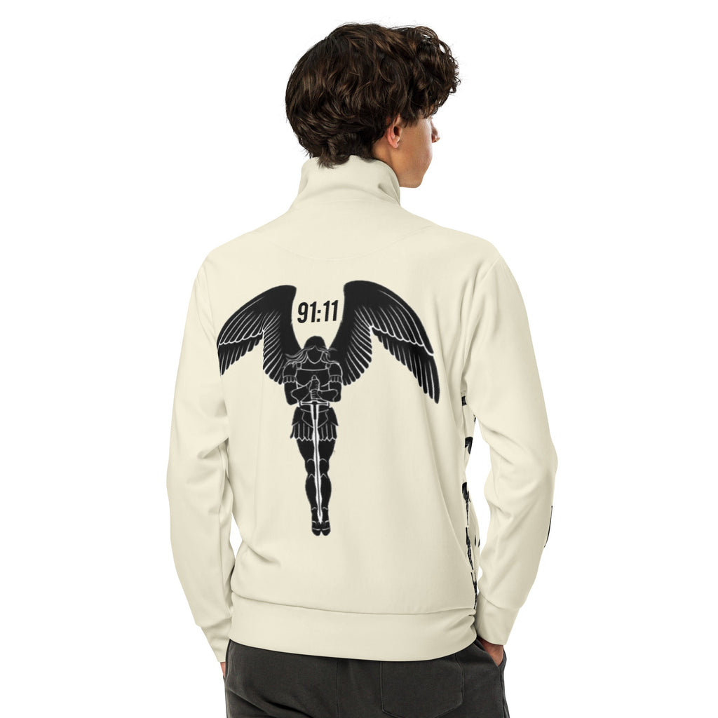 Psalms Angels Off White Vegan Friendly Unisex Athleisure Jacket Psalms 91.11