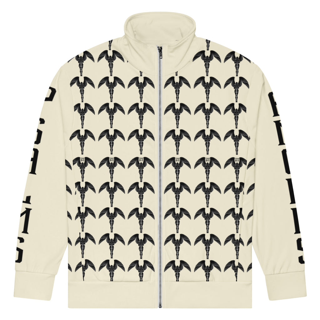 Psalms Angels Off White Vegan Friendly Unisex Athleisure Jacket Psalms 91.11