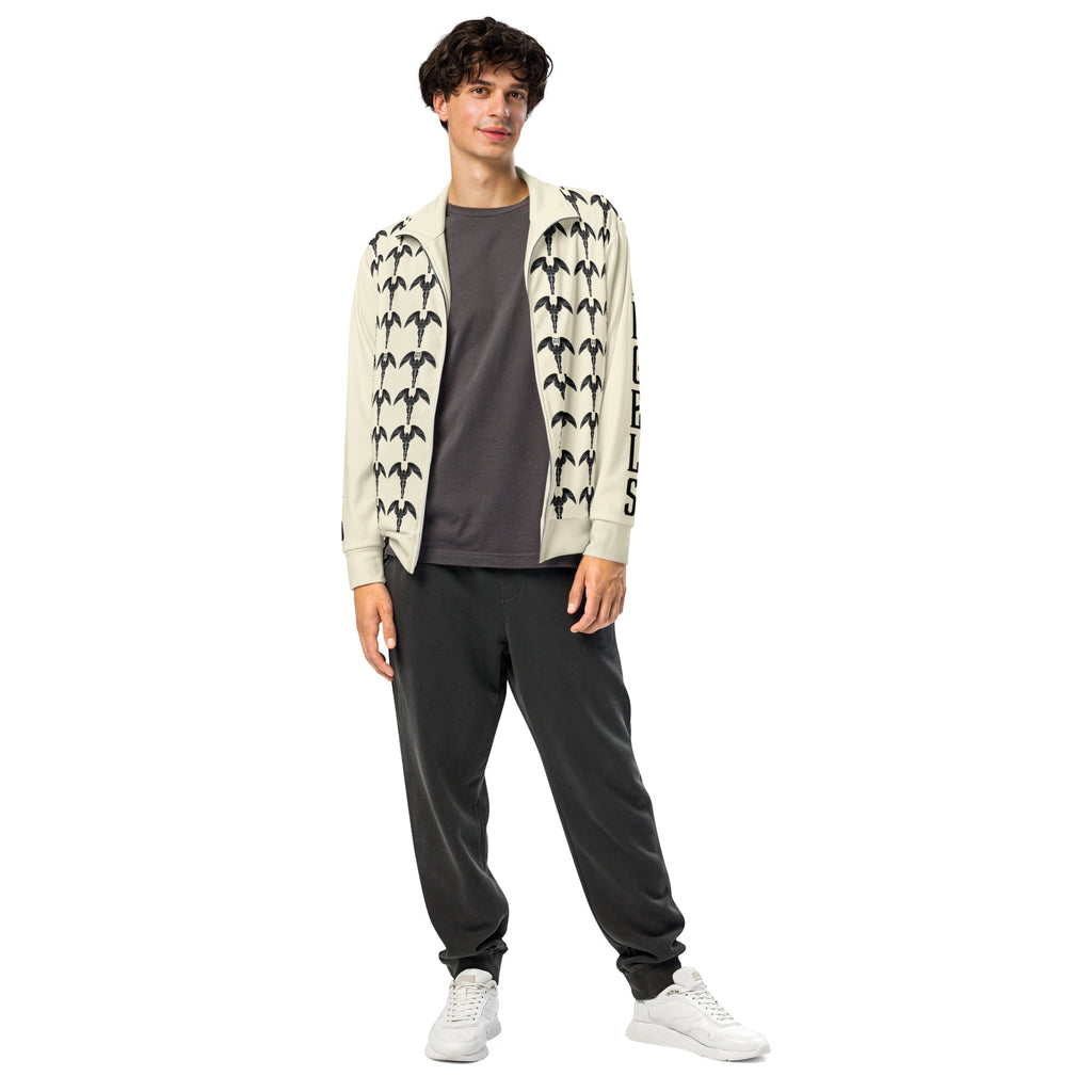 Psalms Angels Off White Vegan Friendly Unisex Athleisure Jacket Psalms 91.11