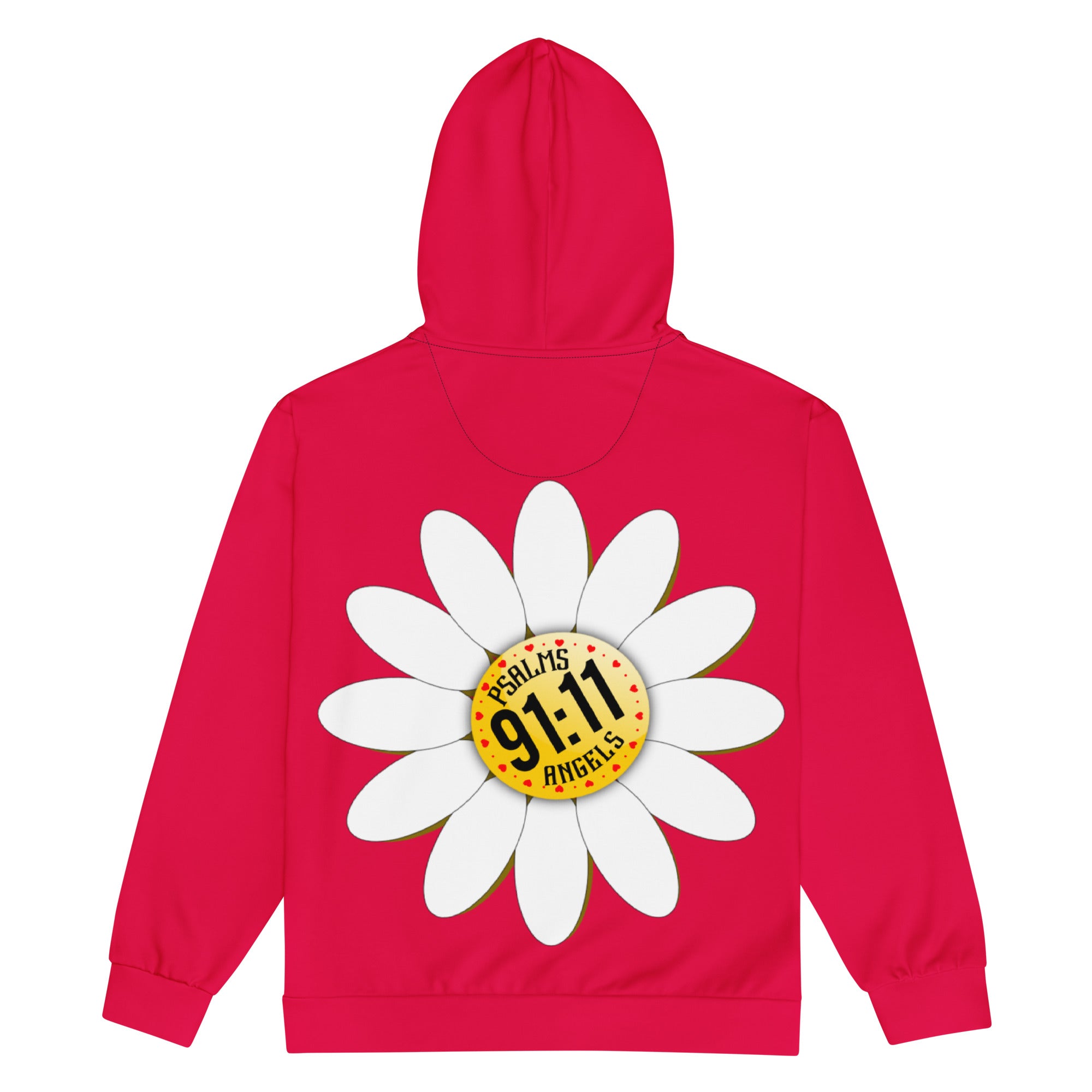 Psalms Angels Give Me My Flowers Vegan Friendly Unisex Zip Hoodie Psalms 91.11