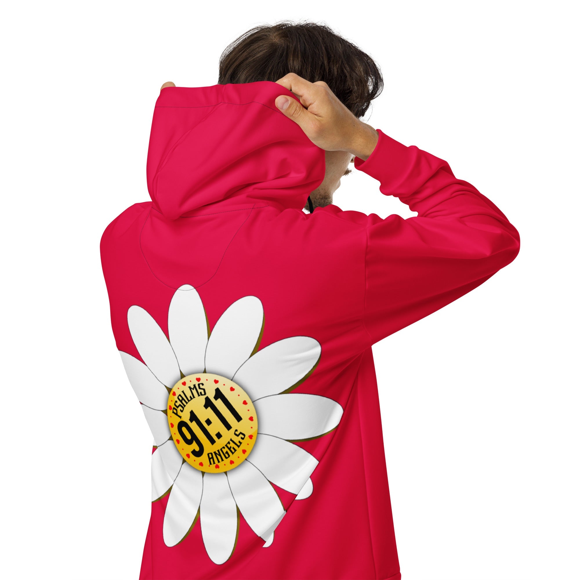 Psalms Angels Give Me My Flowers Vegan Friendly Unisex Zip Hoodie Psalms 91.11