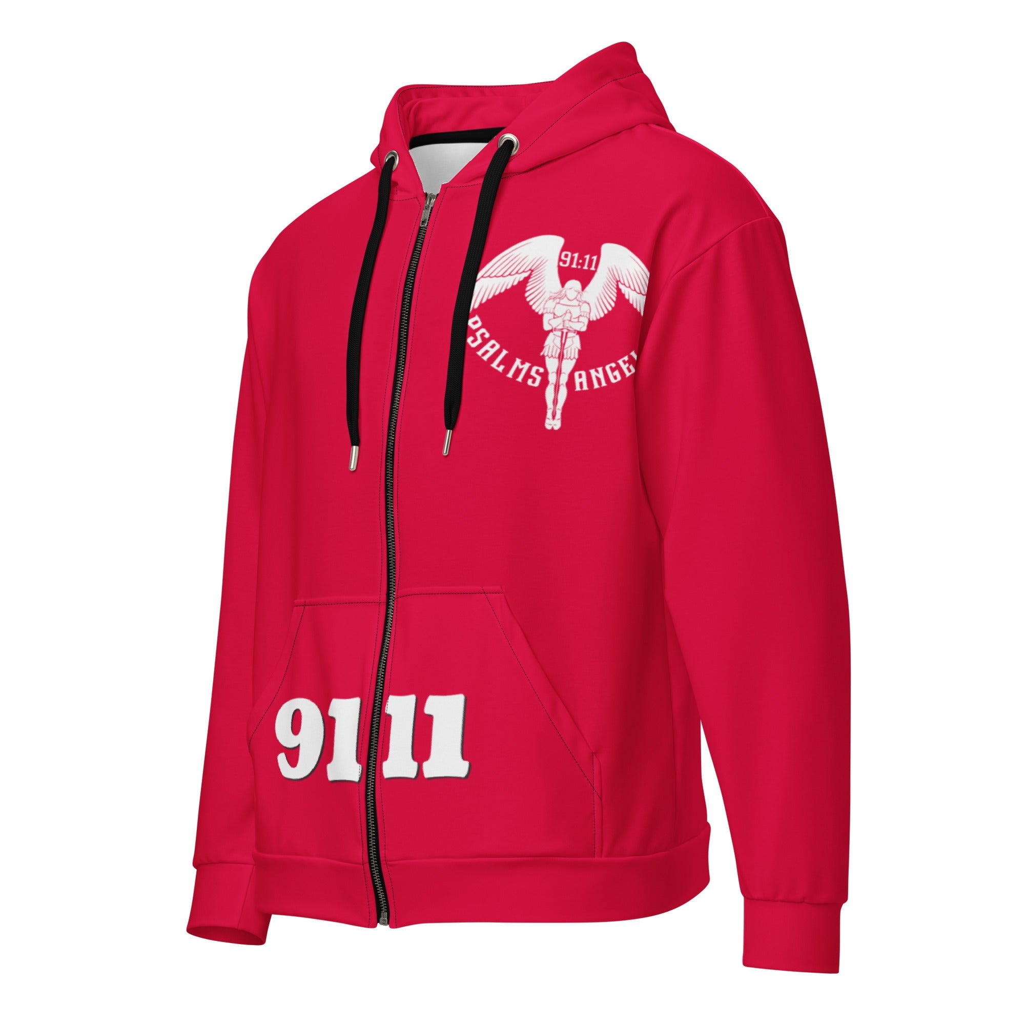 Psalms Angels Give Me My Flowers Vegan Friendly Unisex Zip Hoodie Psalms 91.11