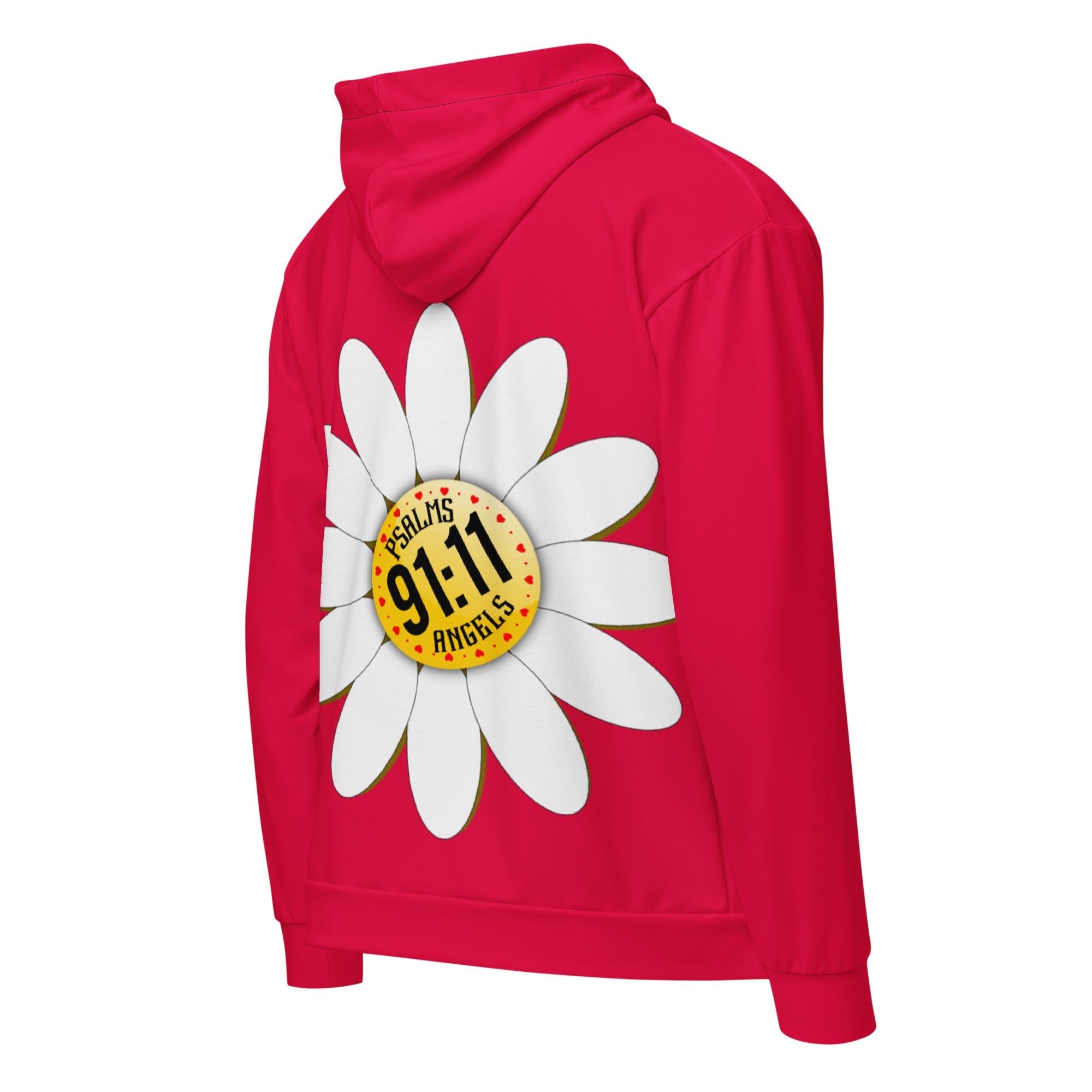 Psalms Angels Give Me My Flowers Vegan Friendly Unisex Zip Hoodie Psalms 91.11