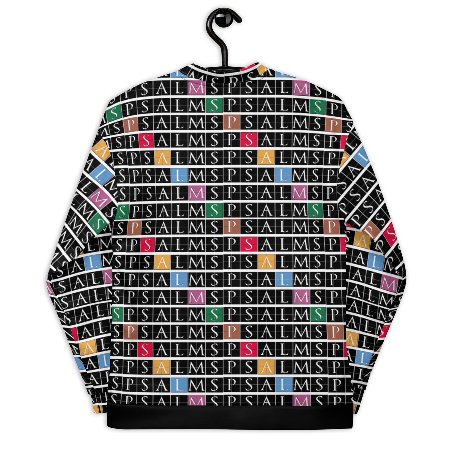 All Over Psalms Print Unisex Bomber Jacket