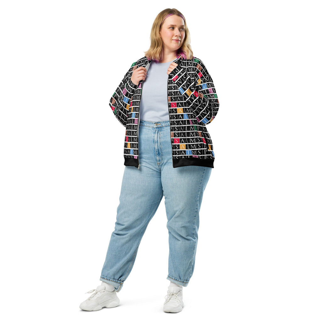 All Over Psalms Print Unisex Bomber Jacket Armour