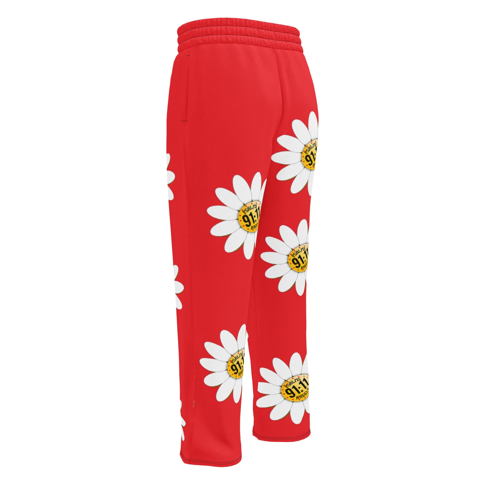 Psalms Angels Give Me My Flowers Vegan Friendly Wide-Leg Joggers Psalms 91.11
