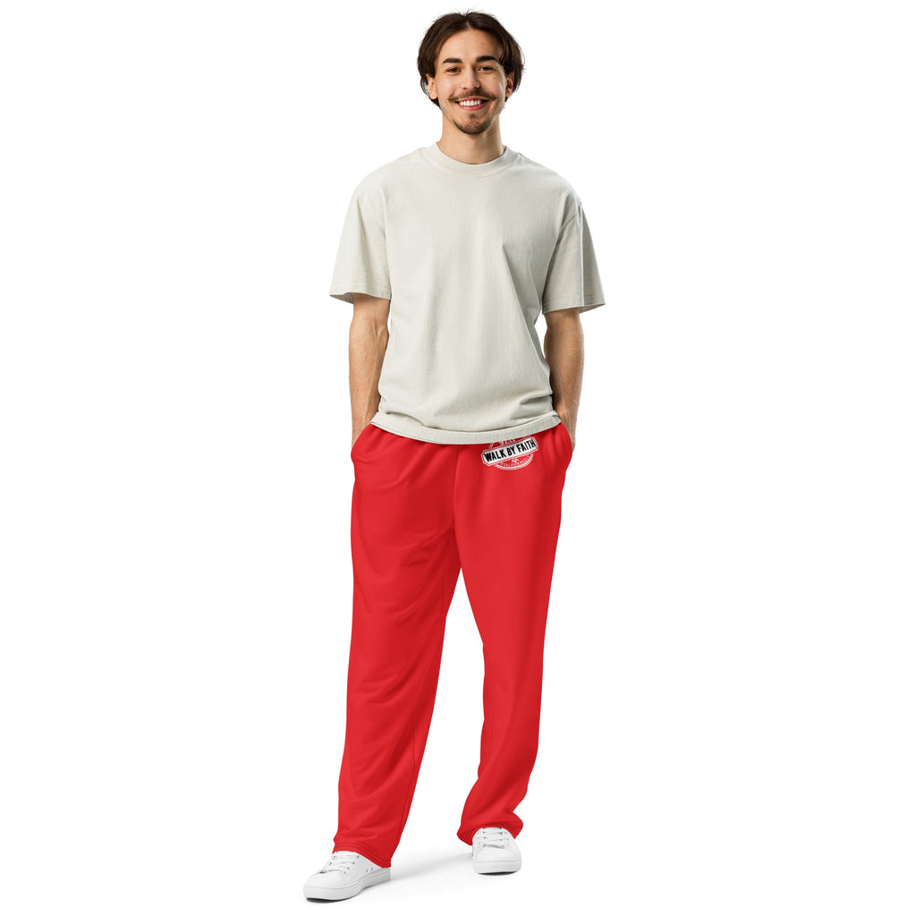 Psalms Angels Vegan Friendly Walk With Faith Wide-Leg Joggers Psalms 91.11