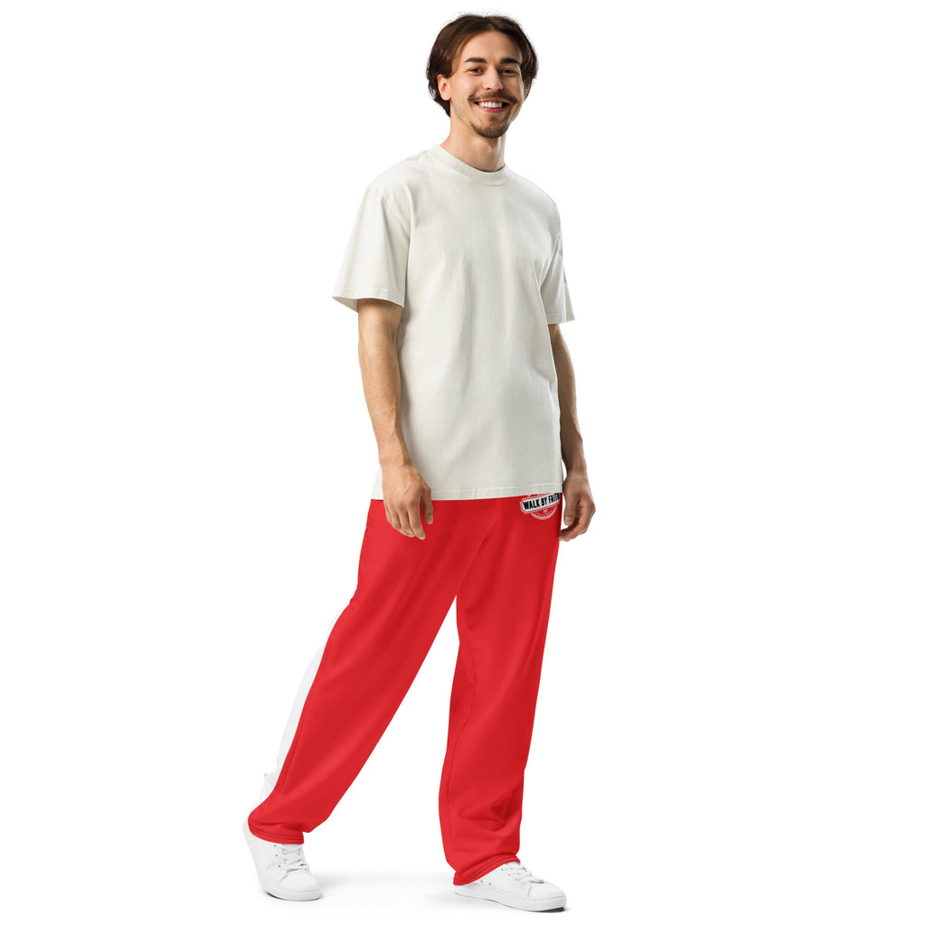Psalms Angels Vegan Friendly Walk With Faith Wide-Leg Joggers Psalms 91.11