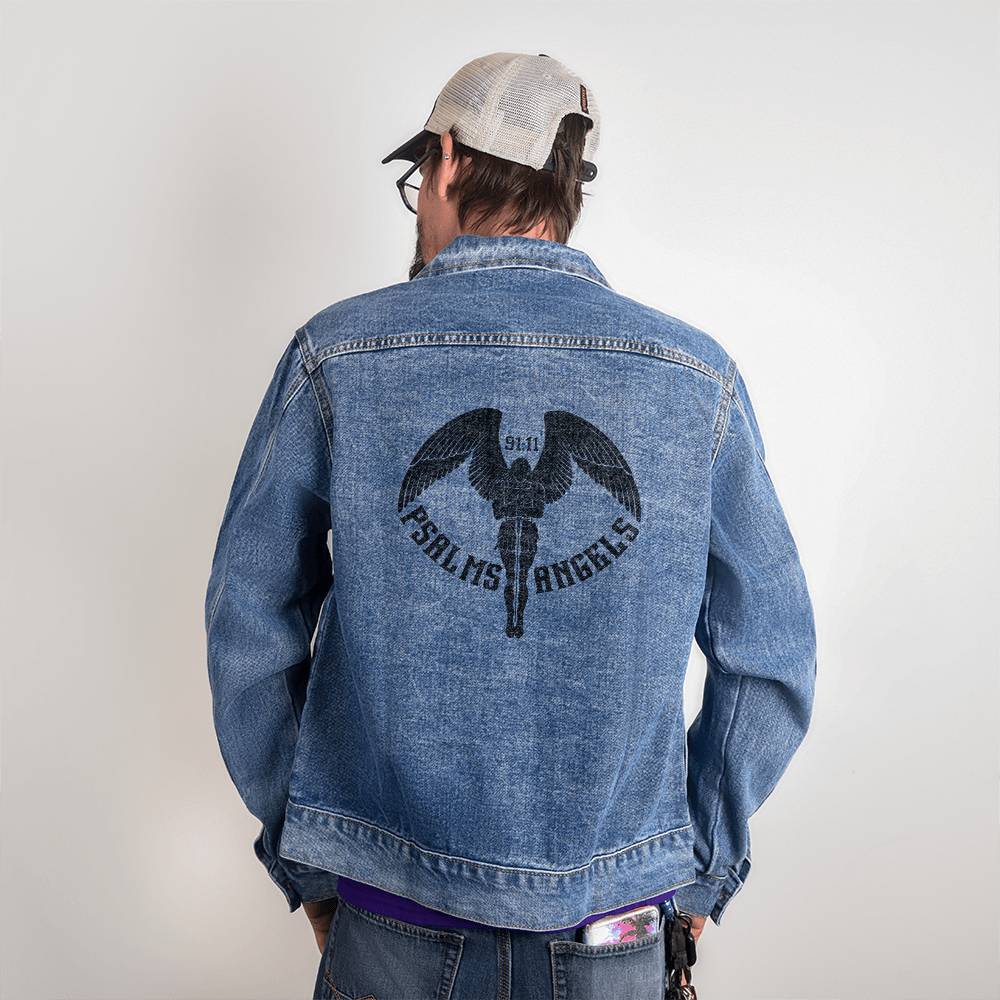 Psalms Angels Unisex Denim Jacket Shiny Things