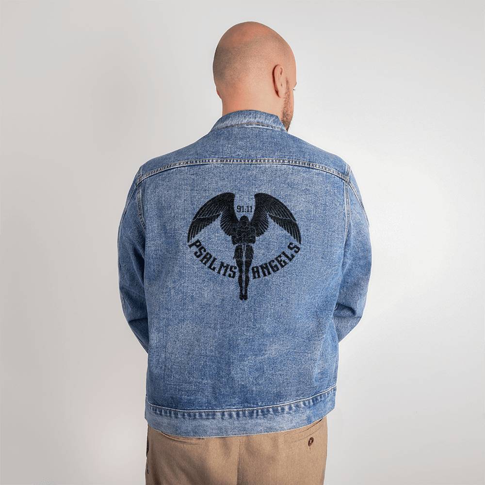 Psalms Angels Unisex Denim Jacket Shiny Things