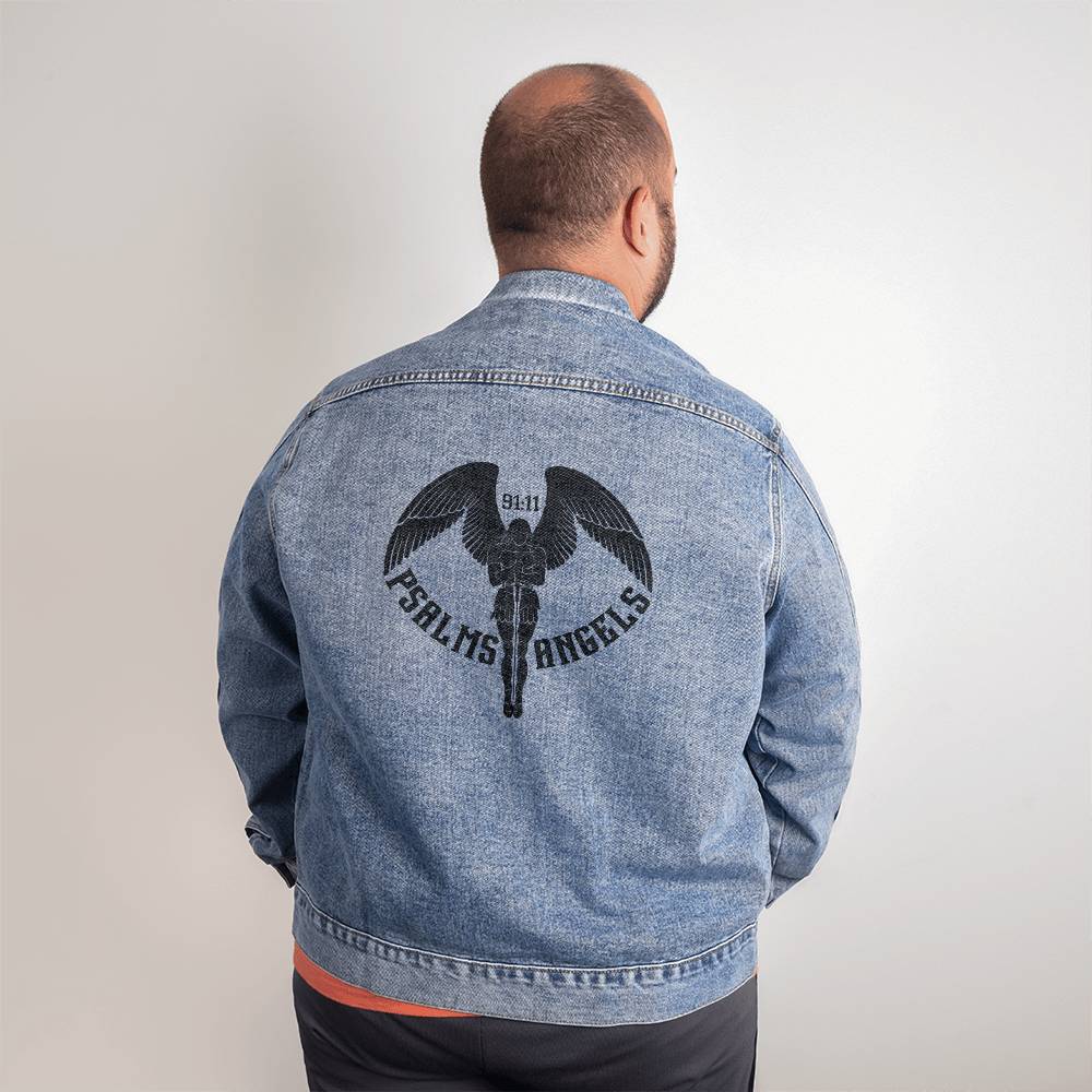 Psalms Angels Unisex Denim Jacket Shiny Things