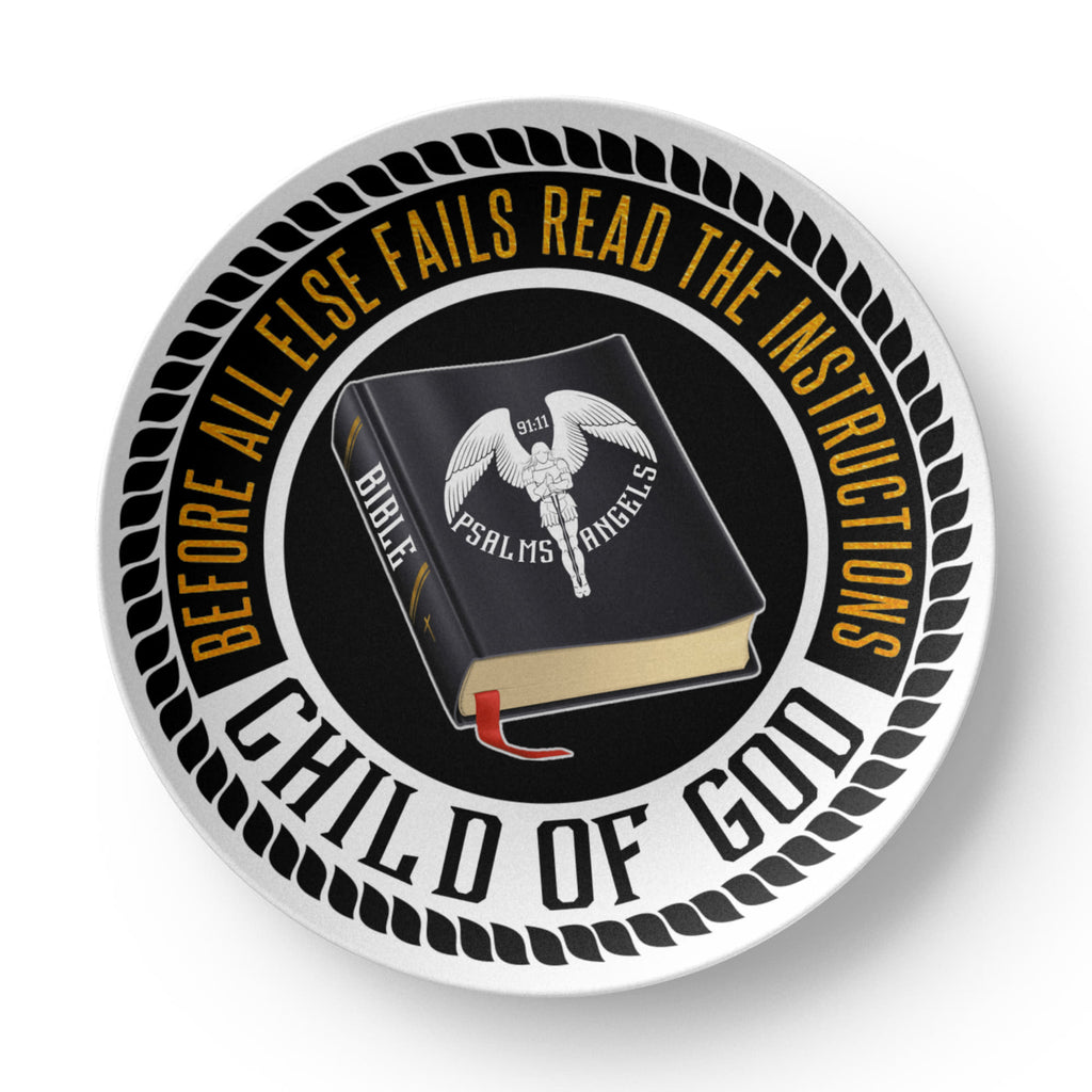 The Bible Is My Source 10 Inch Decorative Plate