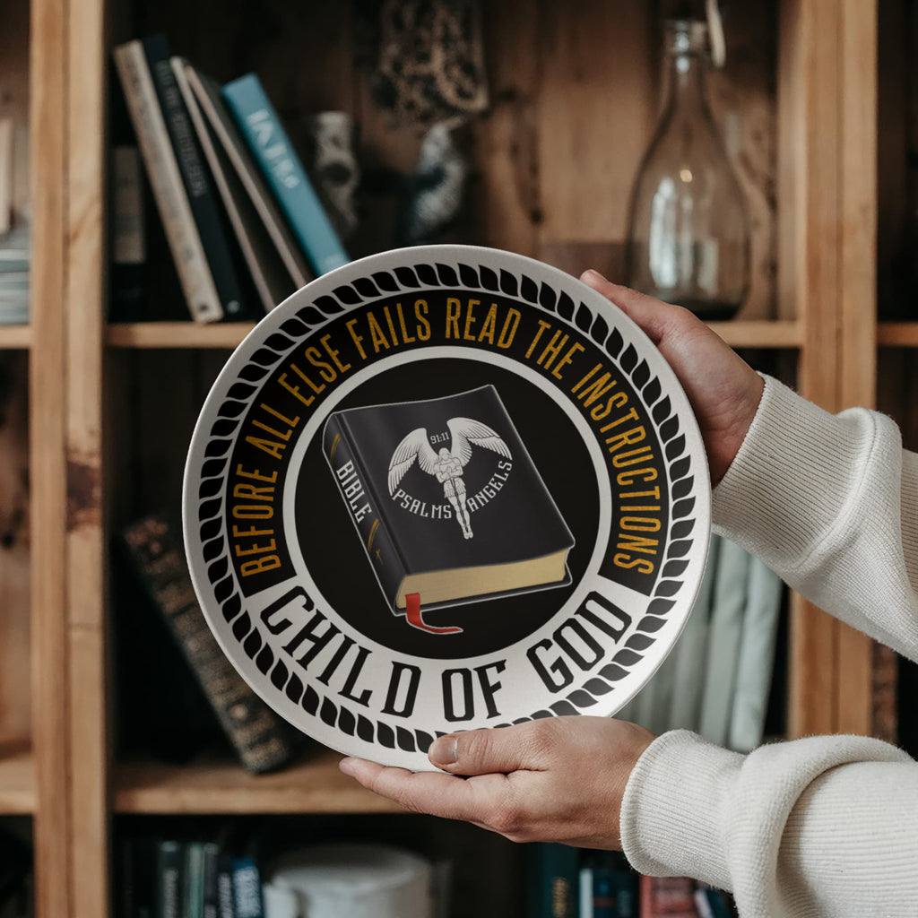 The Bible Is My Source 10 Inch Decorative Plate