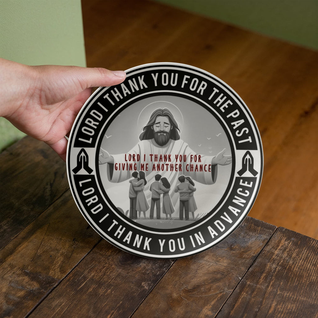 Dear Lord Thank You For Blessing Me 10" Decorative Plate Psalms Angels