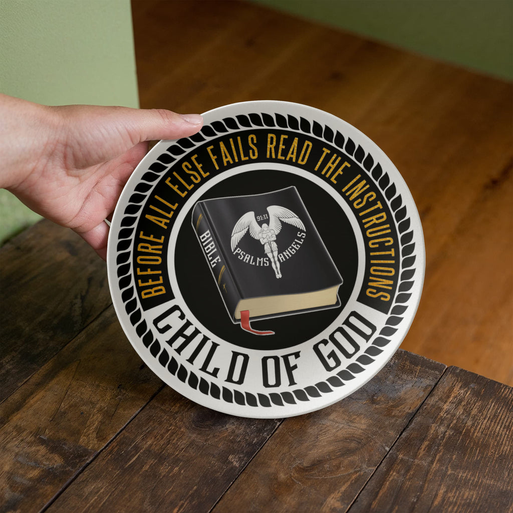 The Bible Is My Source 10 Inch Decorative Plate