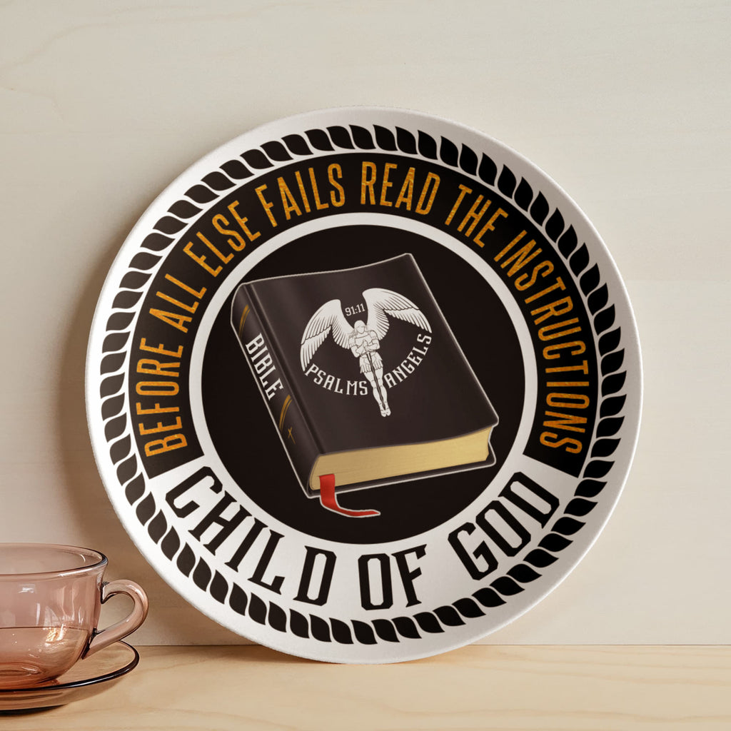 The Bible Is My Source 10 Inch Decorative Plate