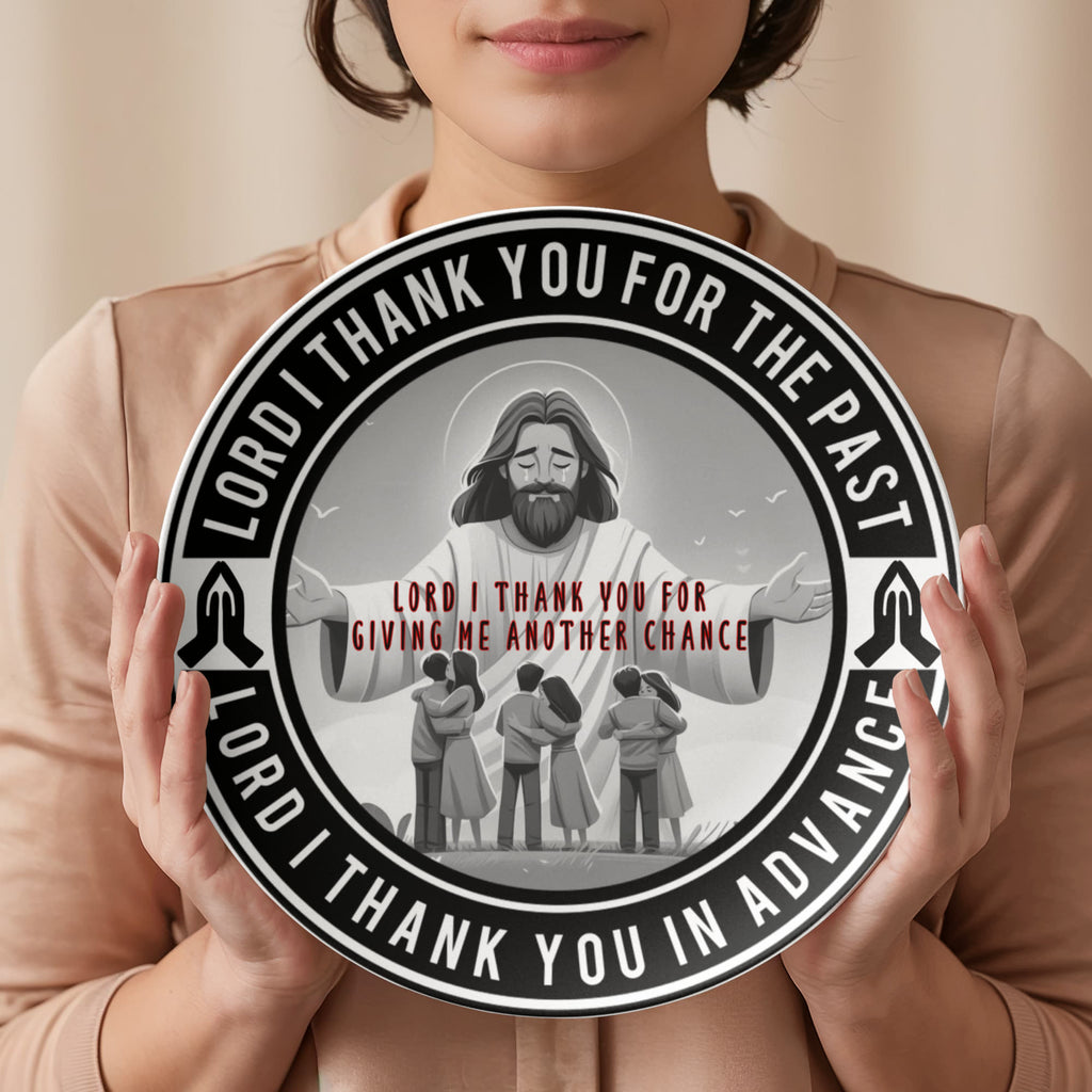 Dear Lord Thank You For Blessing Me 10" Decorative Plate Psalms Angels