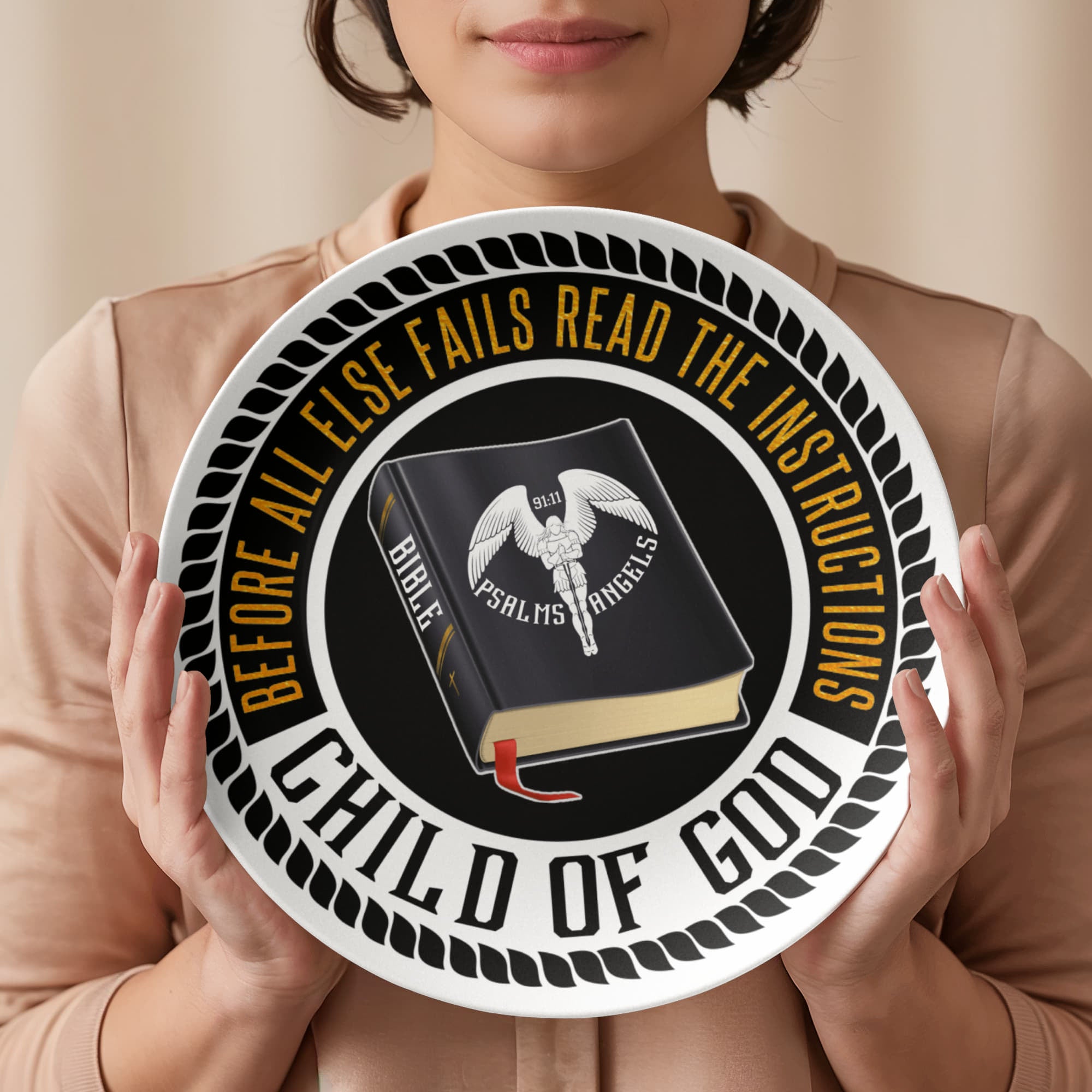 The Bible Is My Source 10 Inch Decorative Plate