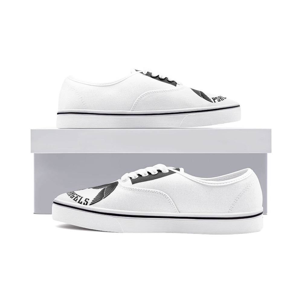 Psalms Angels Unisex Canvas Low Cut Loafer Style Sneakers Psalms 118.1