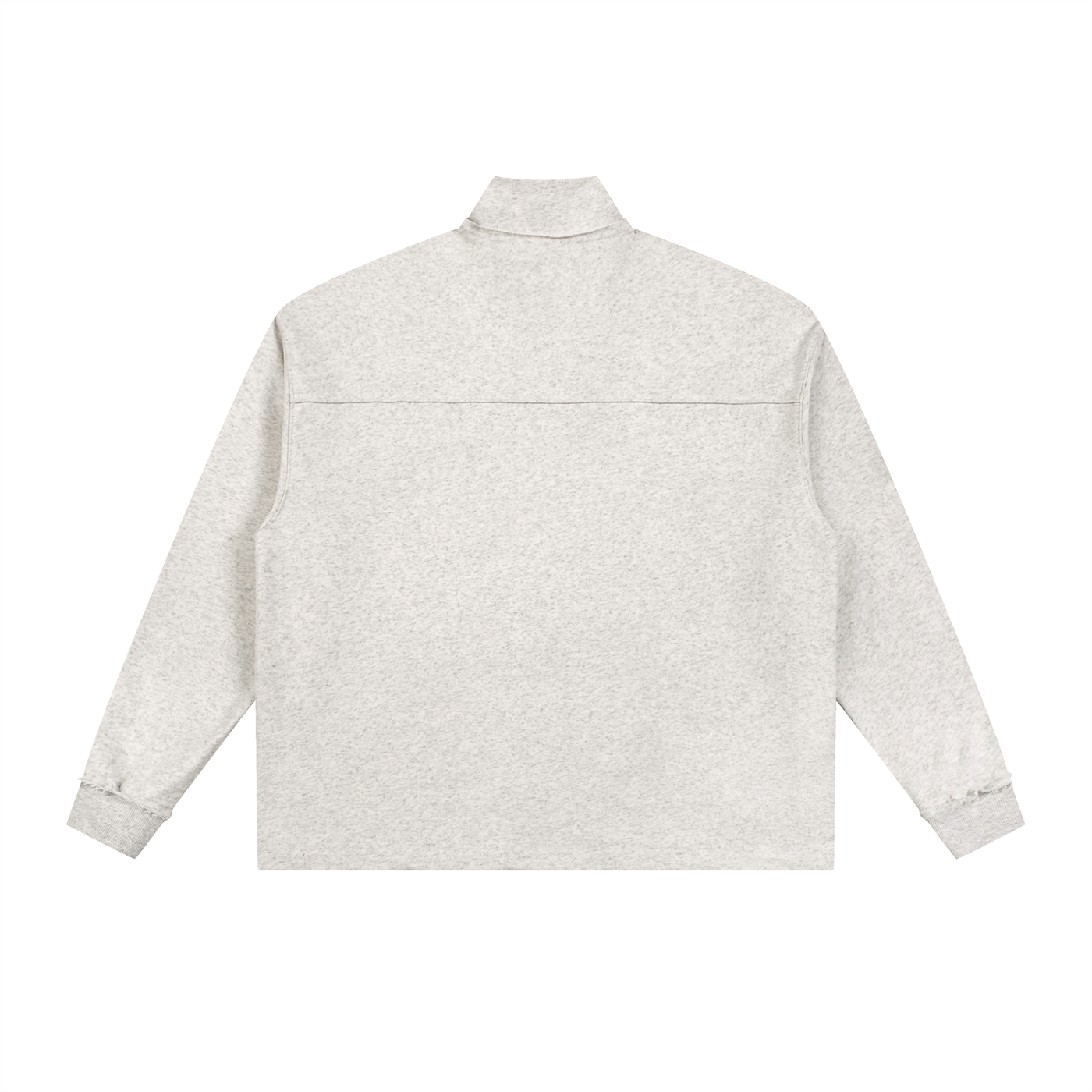 Half-Zip Rolled Edge Fleece Sweatshirt ODMPOD