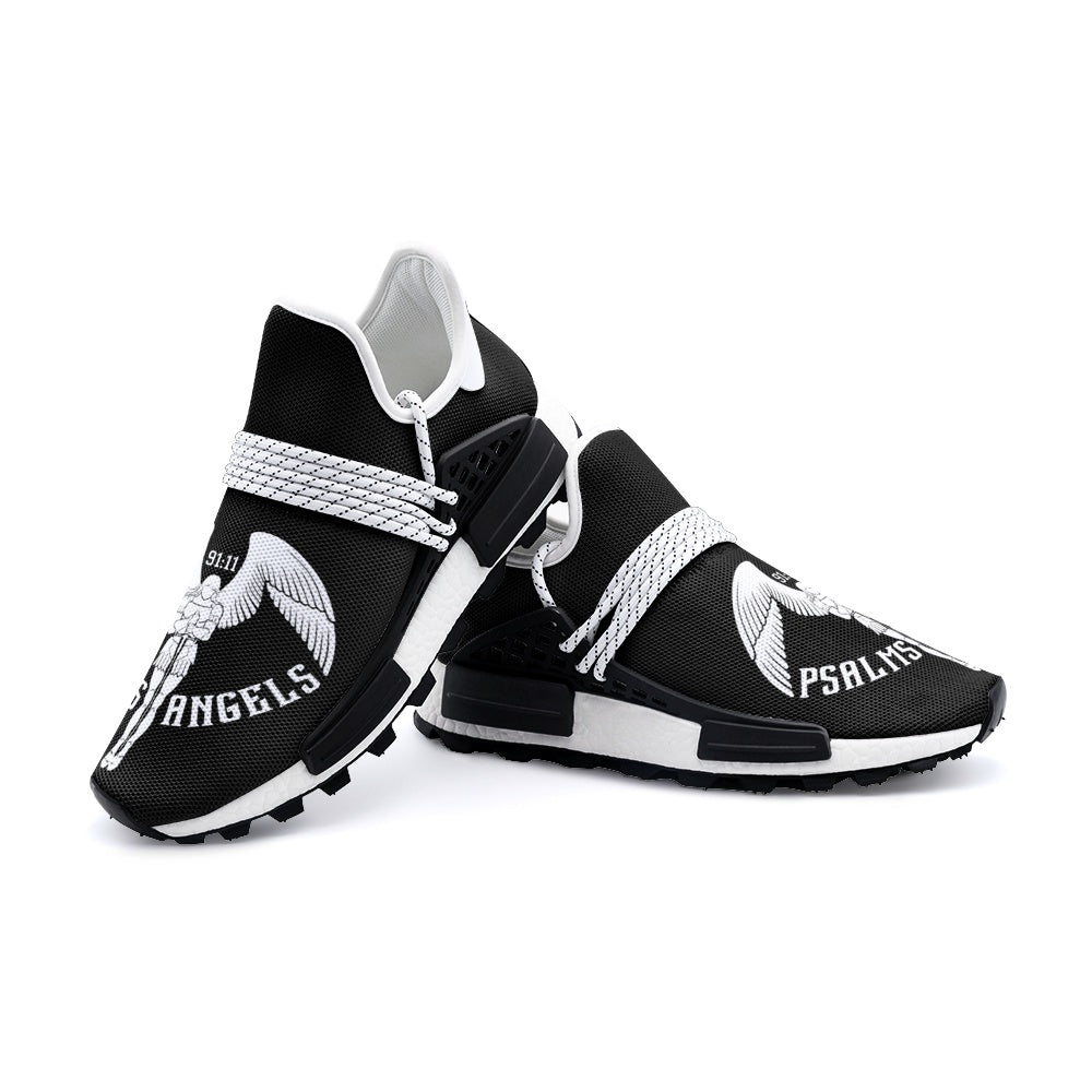 Psalms Angels Unisex Lightweight Sneaker - Black Psalms 118.1