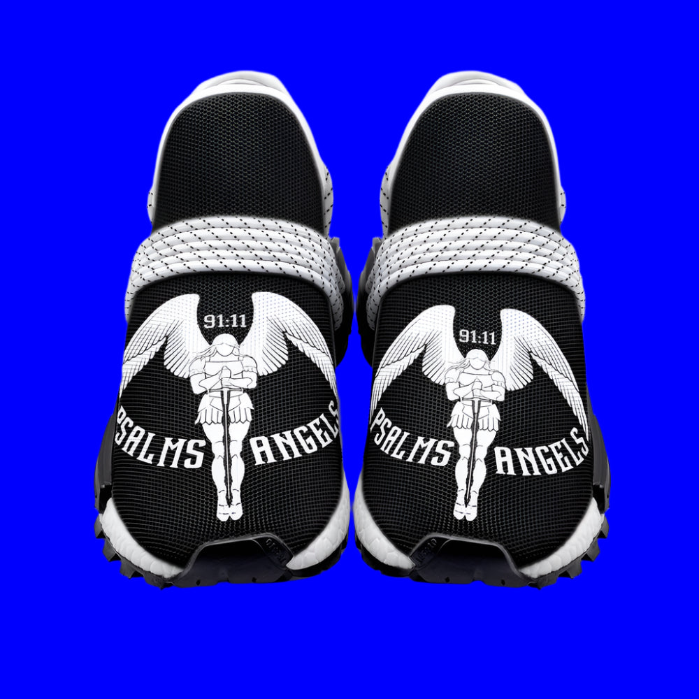 Psalm 91 black Psalms Angels Unisex Lightweight Sneaker 