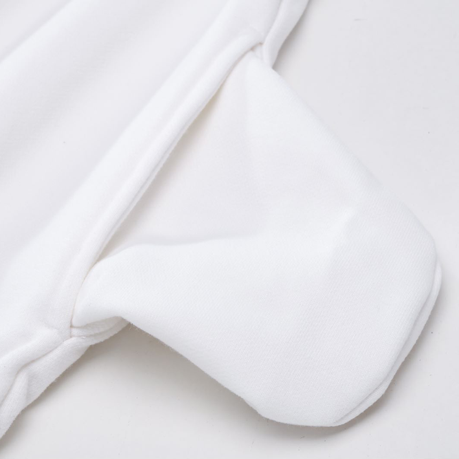 Psalms Angels Heavyweight Hidden Pocket Oversized Halo Fleece Hoodie - White & Bone ODMPOD