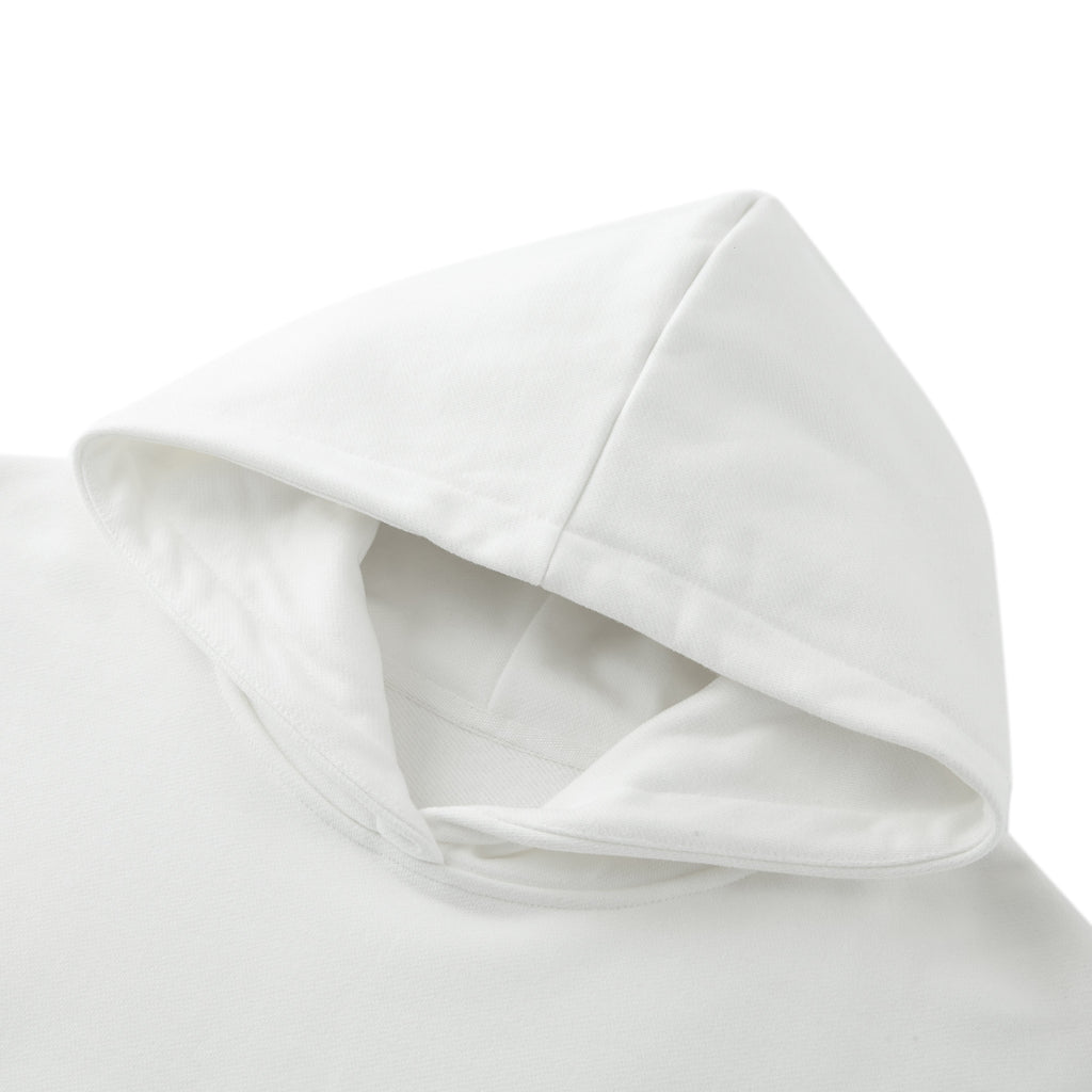 Psalms Angels Heavyweight Hidden Pocket Oversized Halo Fleece Hoodie - White & Bone ODMPOD