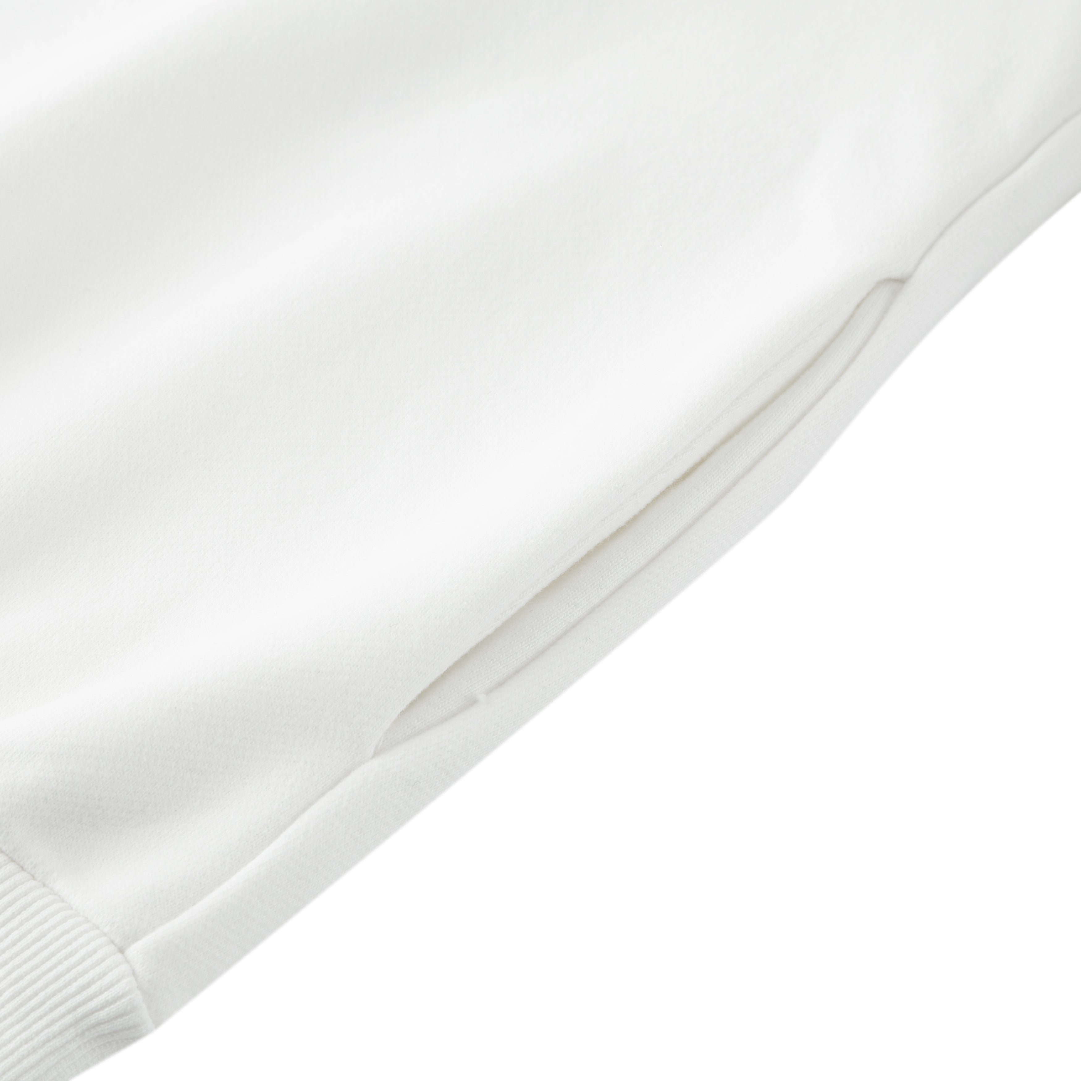 Psalms Angels Heavyweight Hidden Pocket Oversized Halo Fleece Hoodie - White & Bone ODMPOD