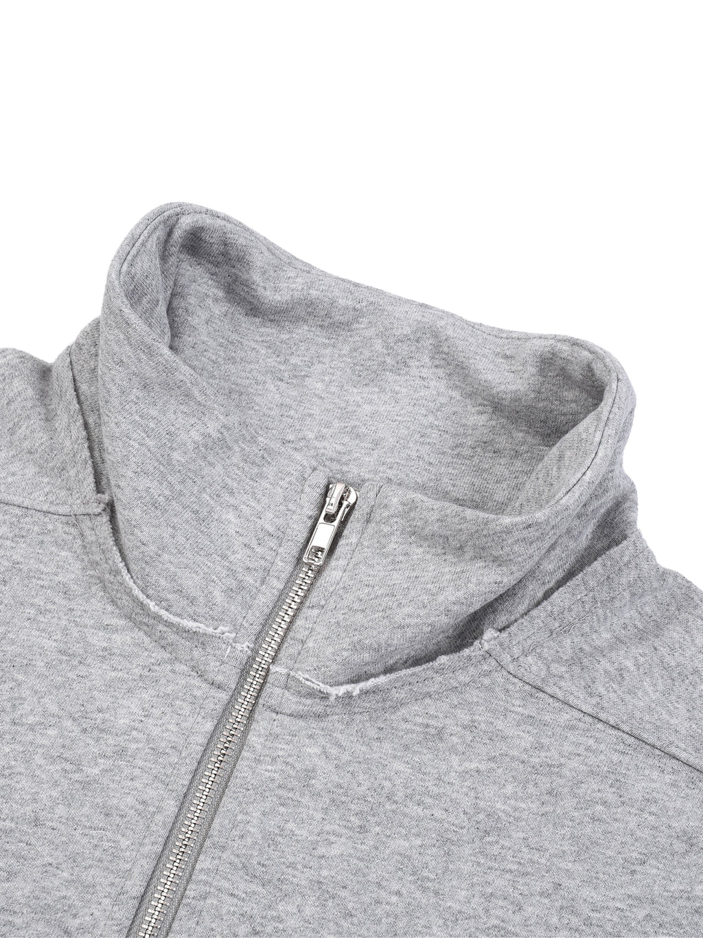 Half-Zip Rolled Edge Fleece Sweatshirt ODMPOD