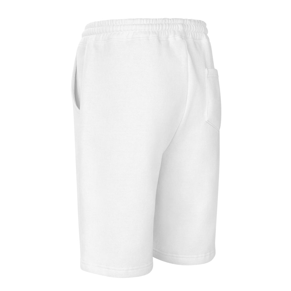 Psalms Angels Men's Casual Fleece Shorts - White
