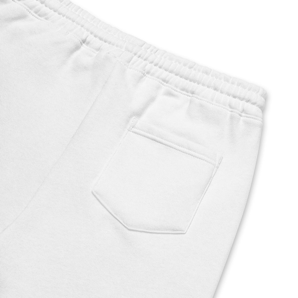Psalms Angels Men's Casual Fleece Shorts - White