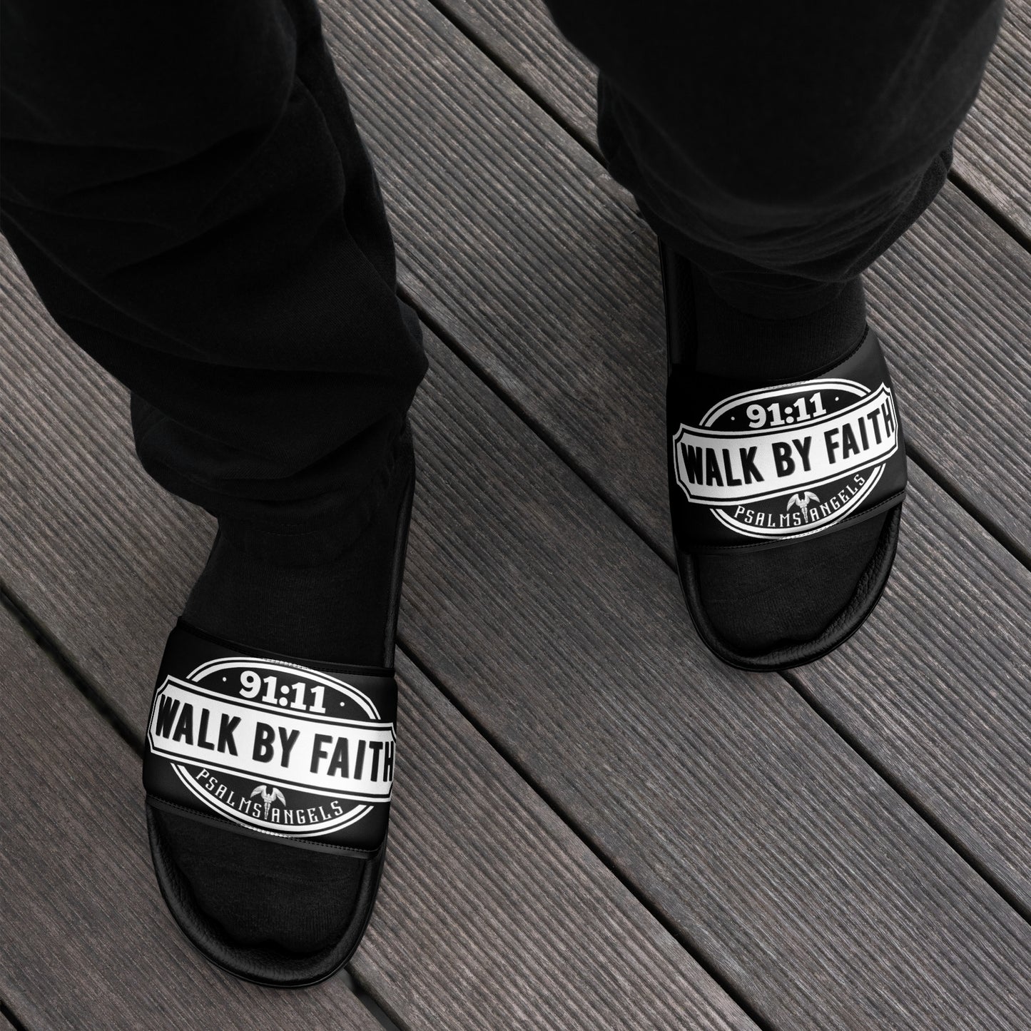 Psalms Angels Walk By Faith Men’s slides