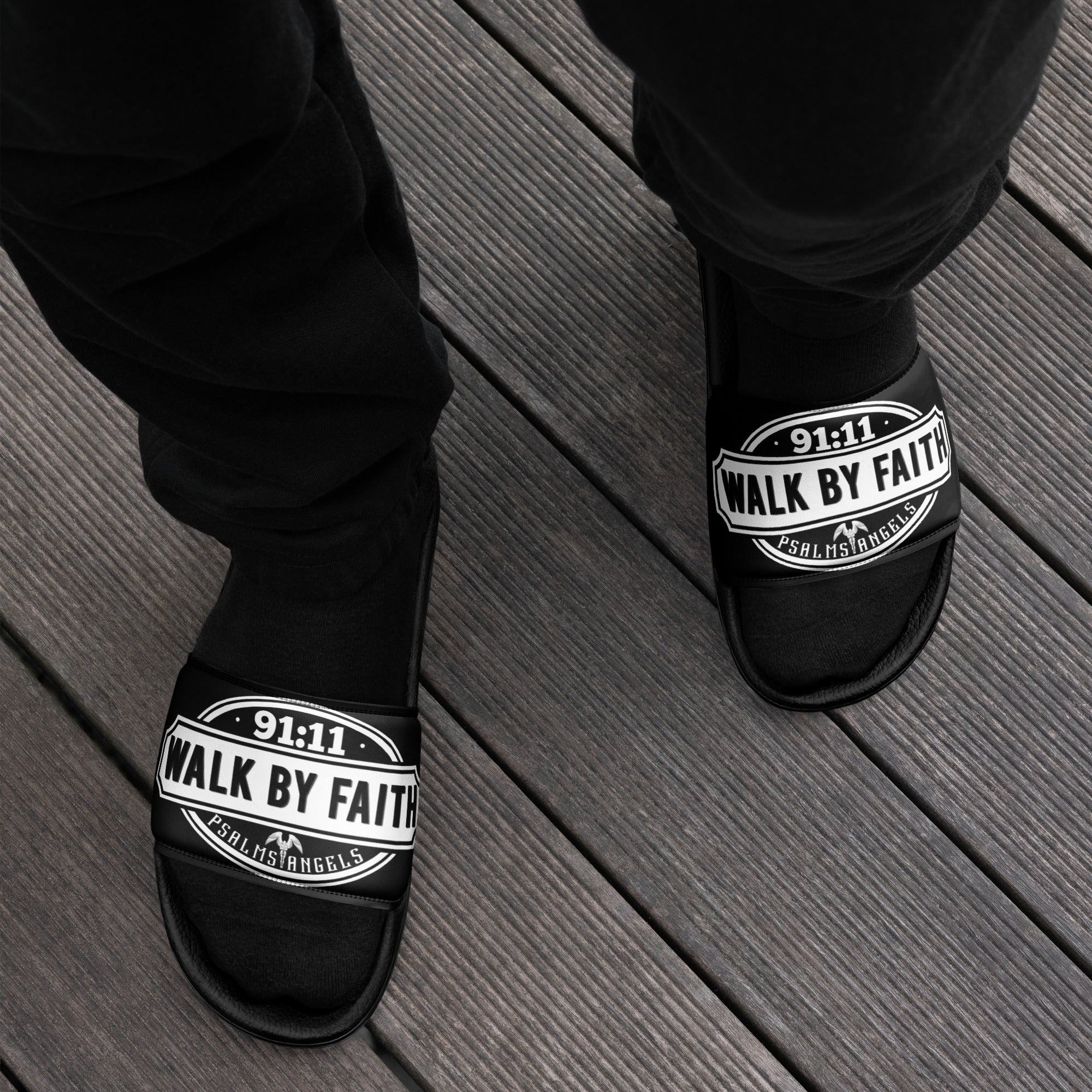 Psalms Angels Walk By Faith Men’s slides Psalms 91.11