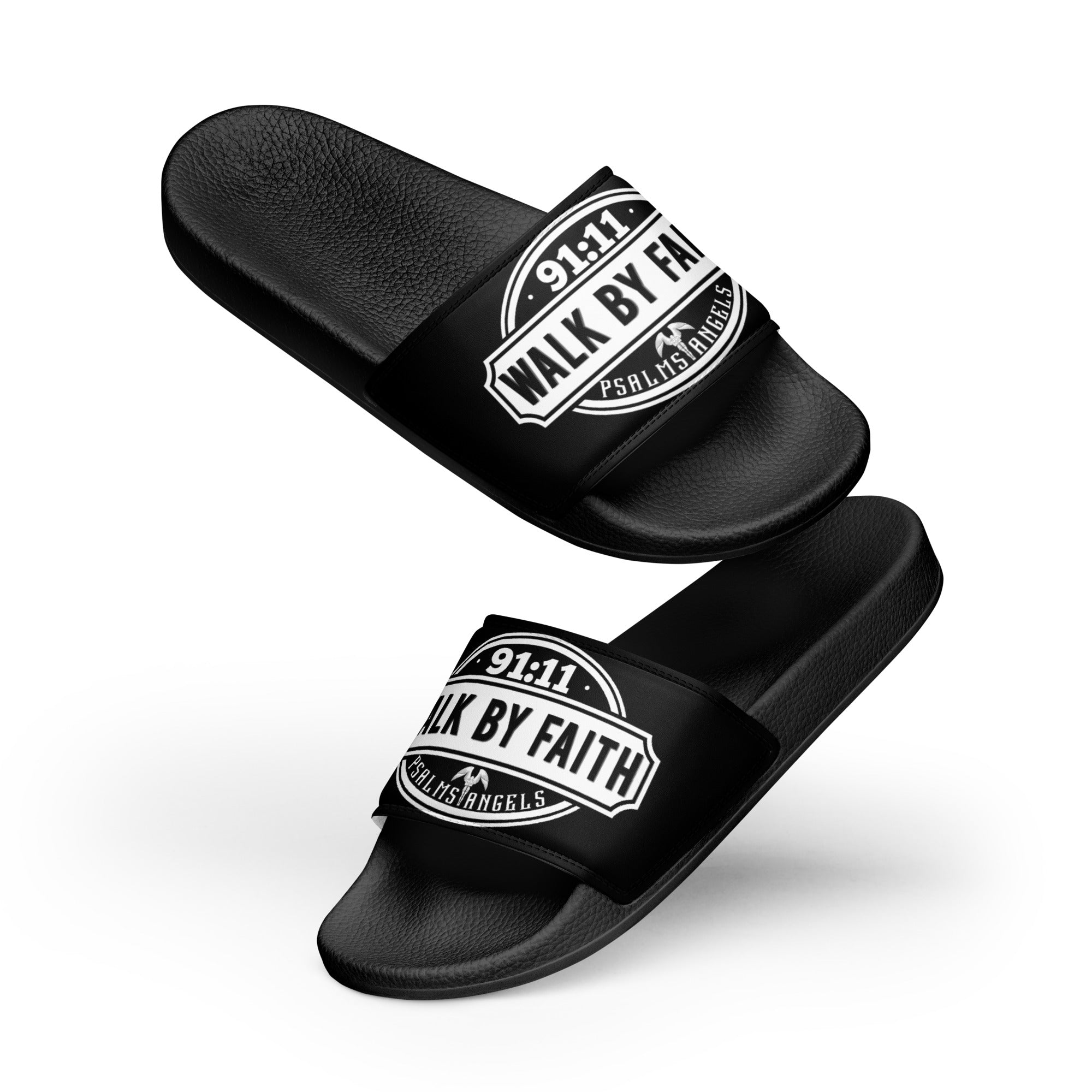 Psalms Angels Walk By Faith Men’s slides Psalms 91.11