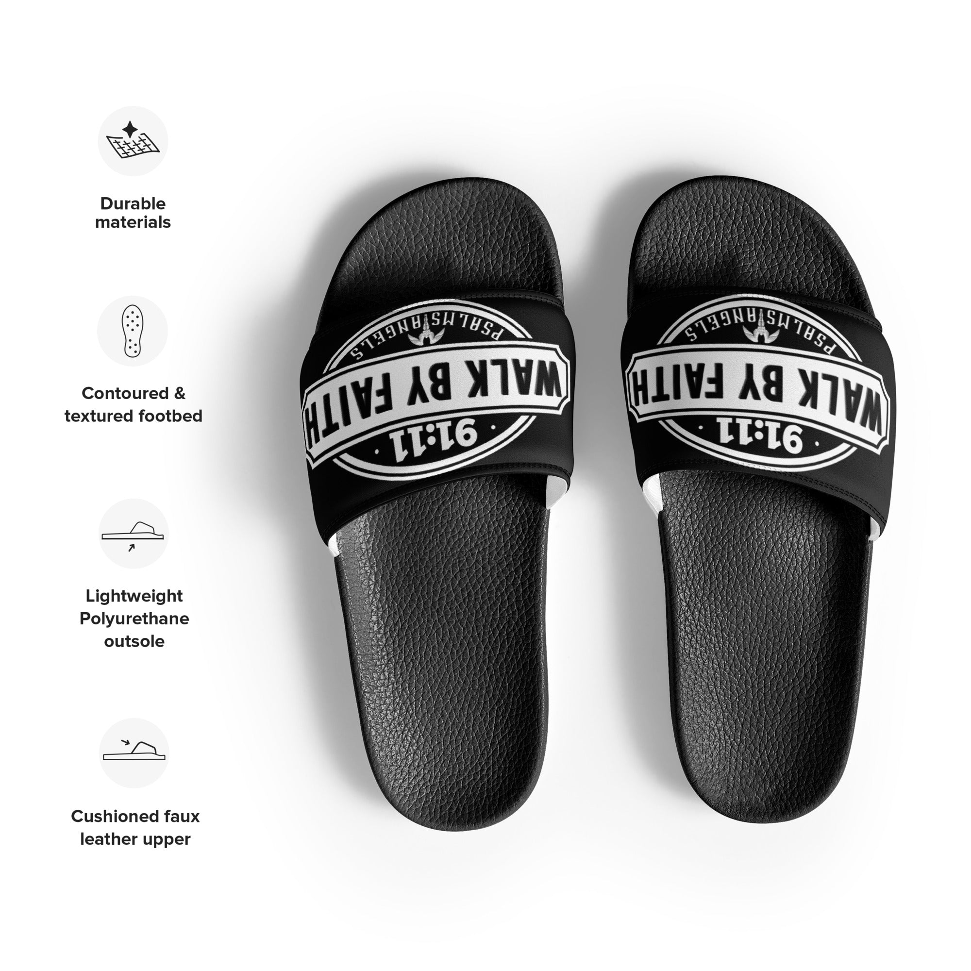 Psalms Angels Walk By Faith Men’s slides Psalms 91.11