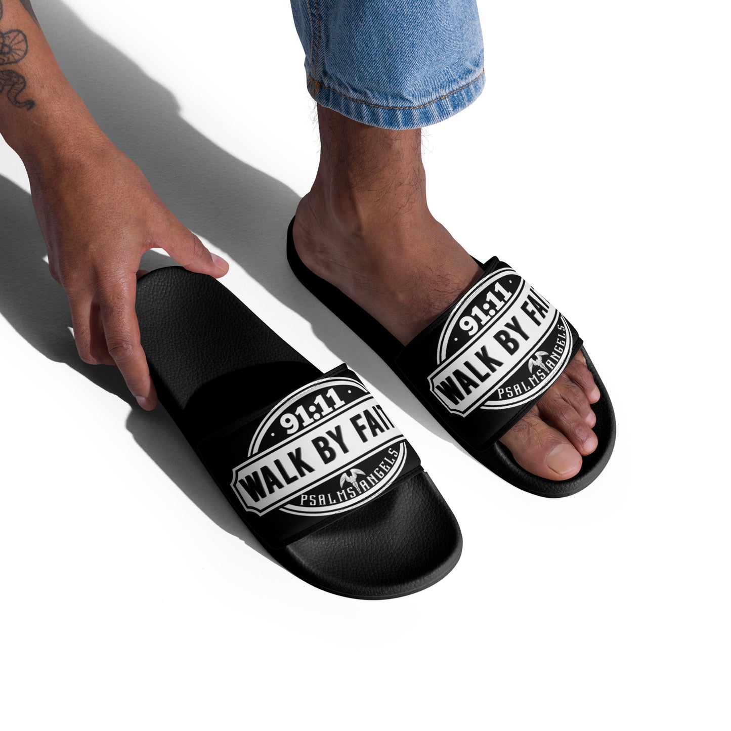 Psalms Angels Walk By Faith Men’s slides