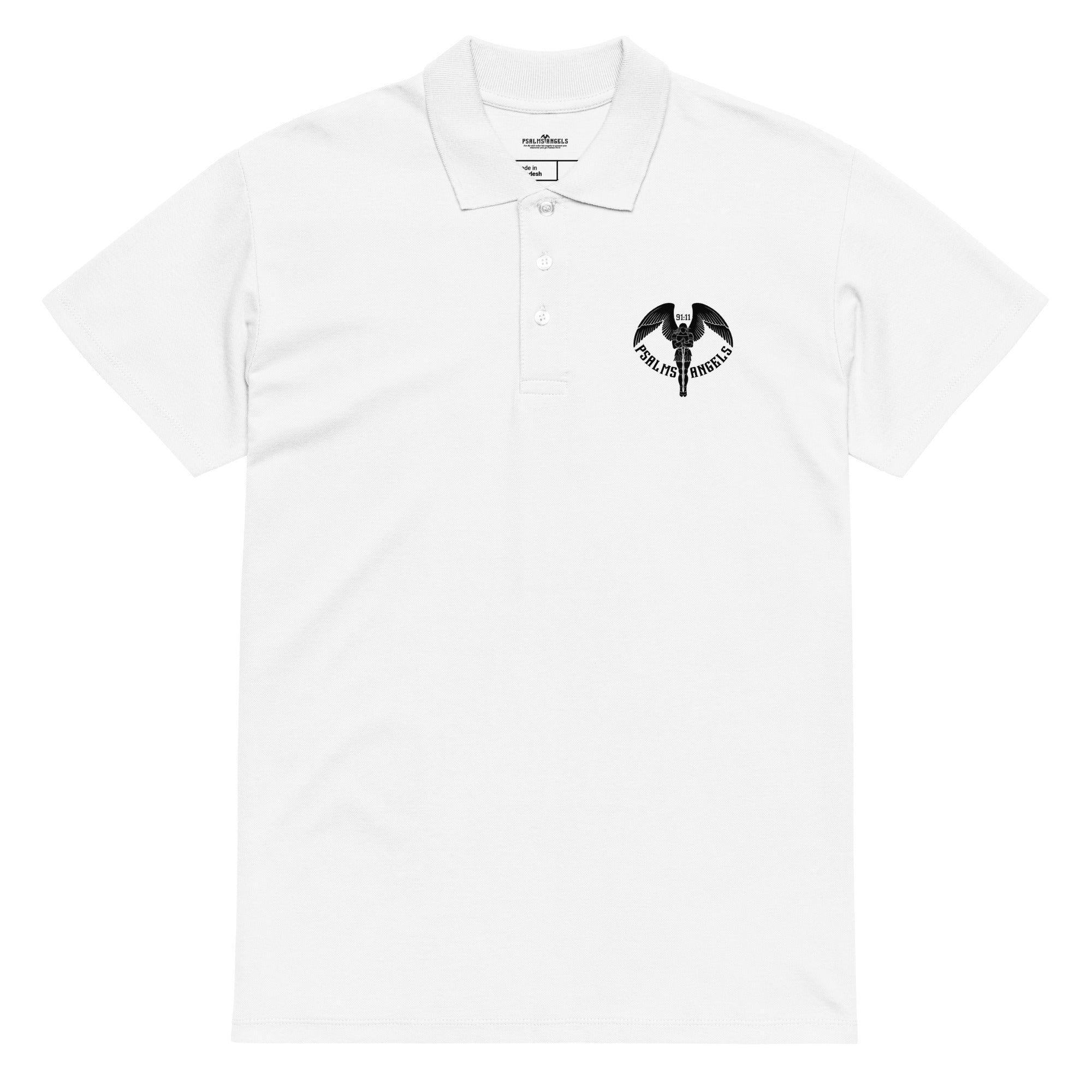Psalms Angels Premium Pique Polo Shirt Psalms 91.11