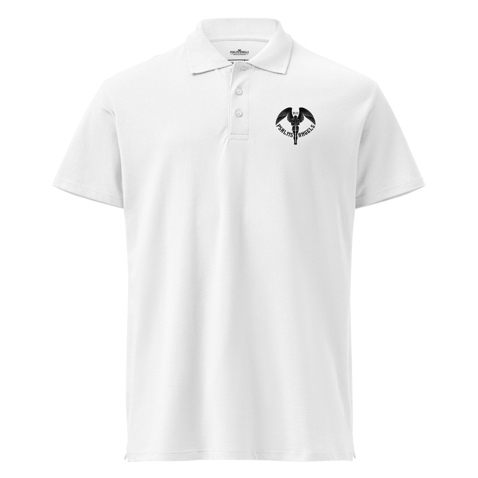 Psalms Angels Premium Pique Polo Shirt Psalms 91.11
